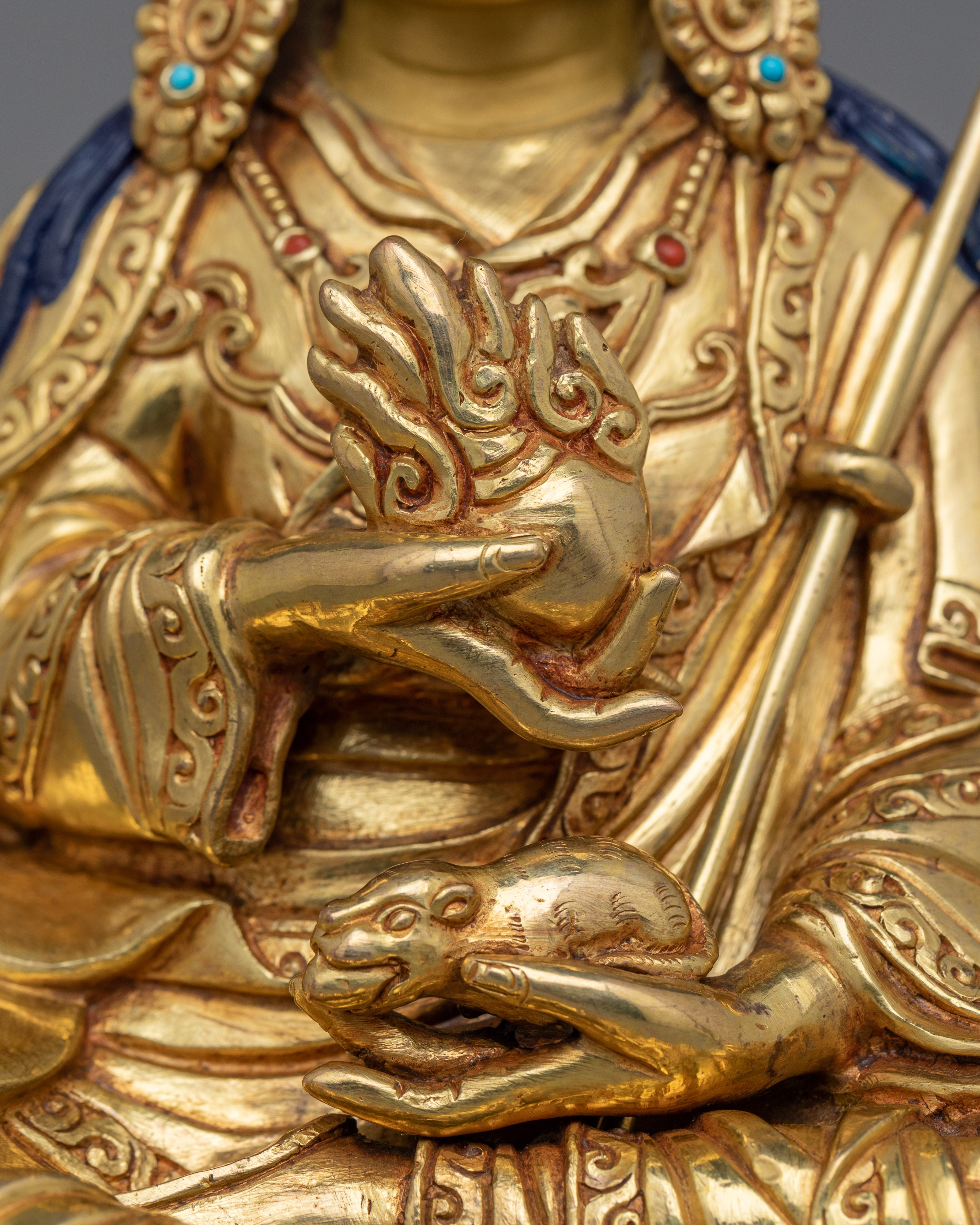 24K Gold Gilded Guru Norla Statue | Symbol of Wisdom