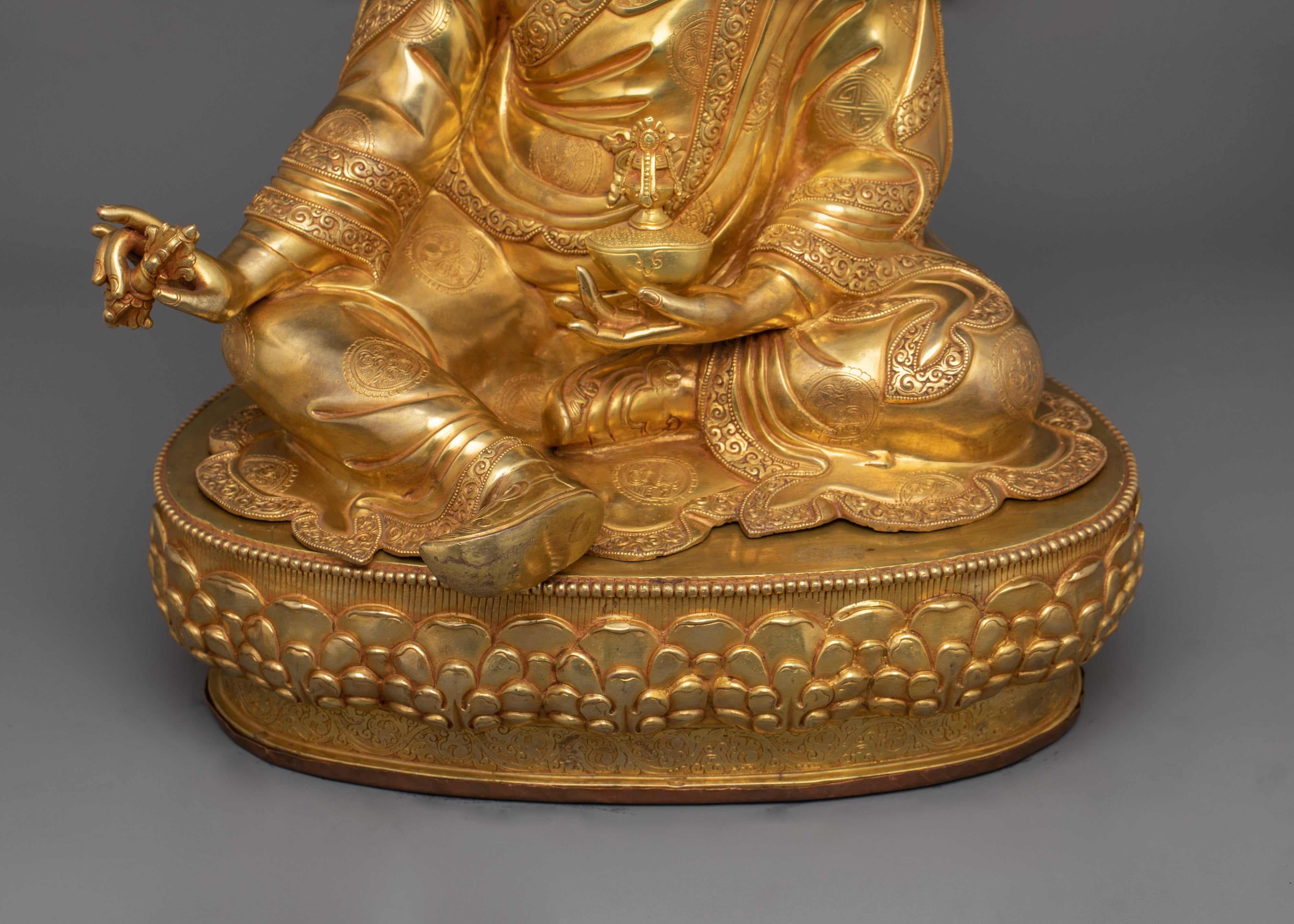 Tibetan Lotus-Born Master "Padmasambhava" Figurine | Guru Rinpoche Sculpture