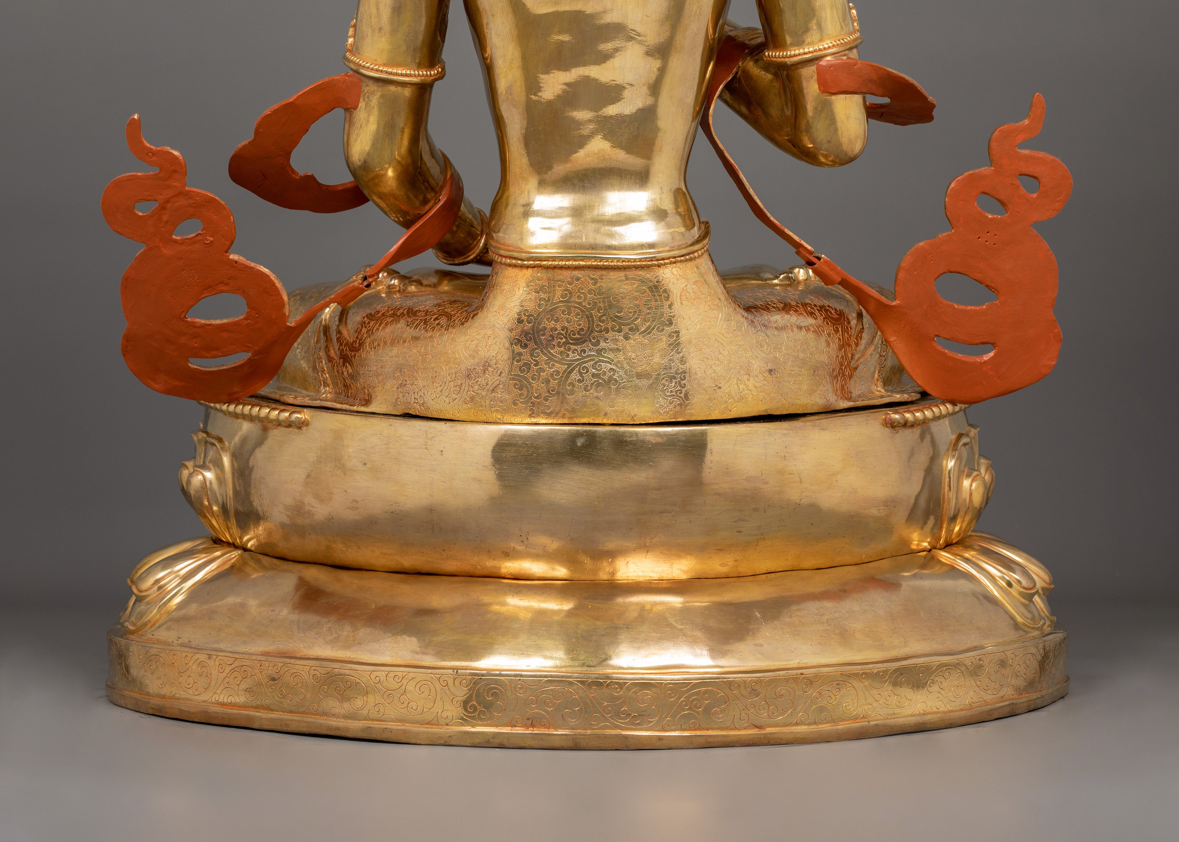 39 Inch Vajrasattva Statue | 24K Gold-Gilded Deity of Purification