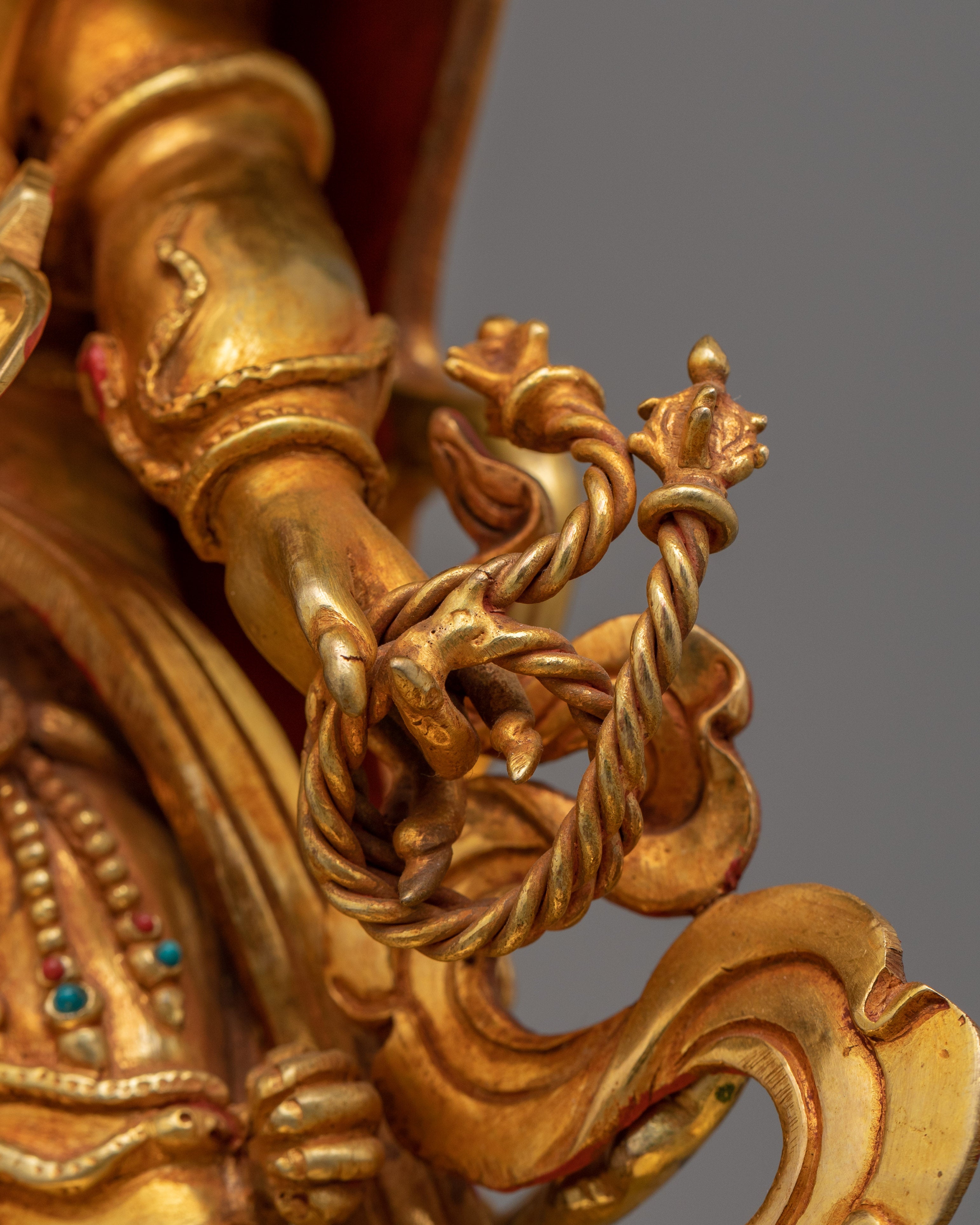 Handmade Shadbhuja Mahakala Figurine | Protector of Dharma and Spiritual Strength