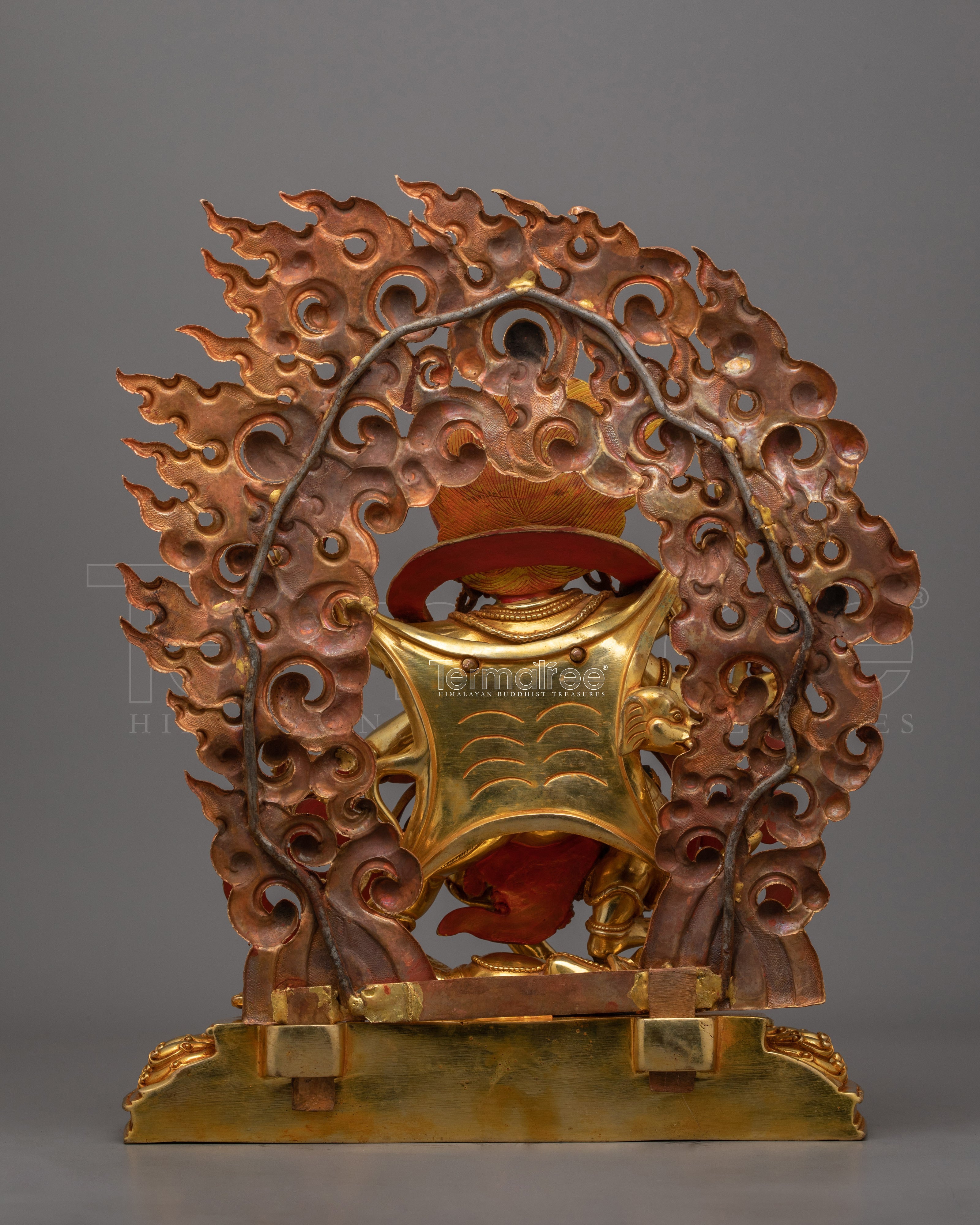 Handmade Shadbhuja Mahakala Figurine | Protector of Dharma and Spiritual Strength