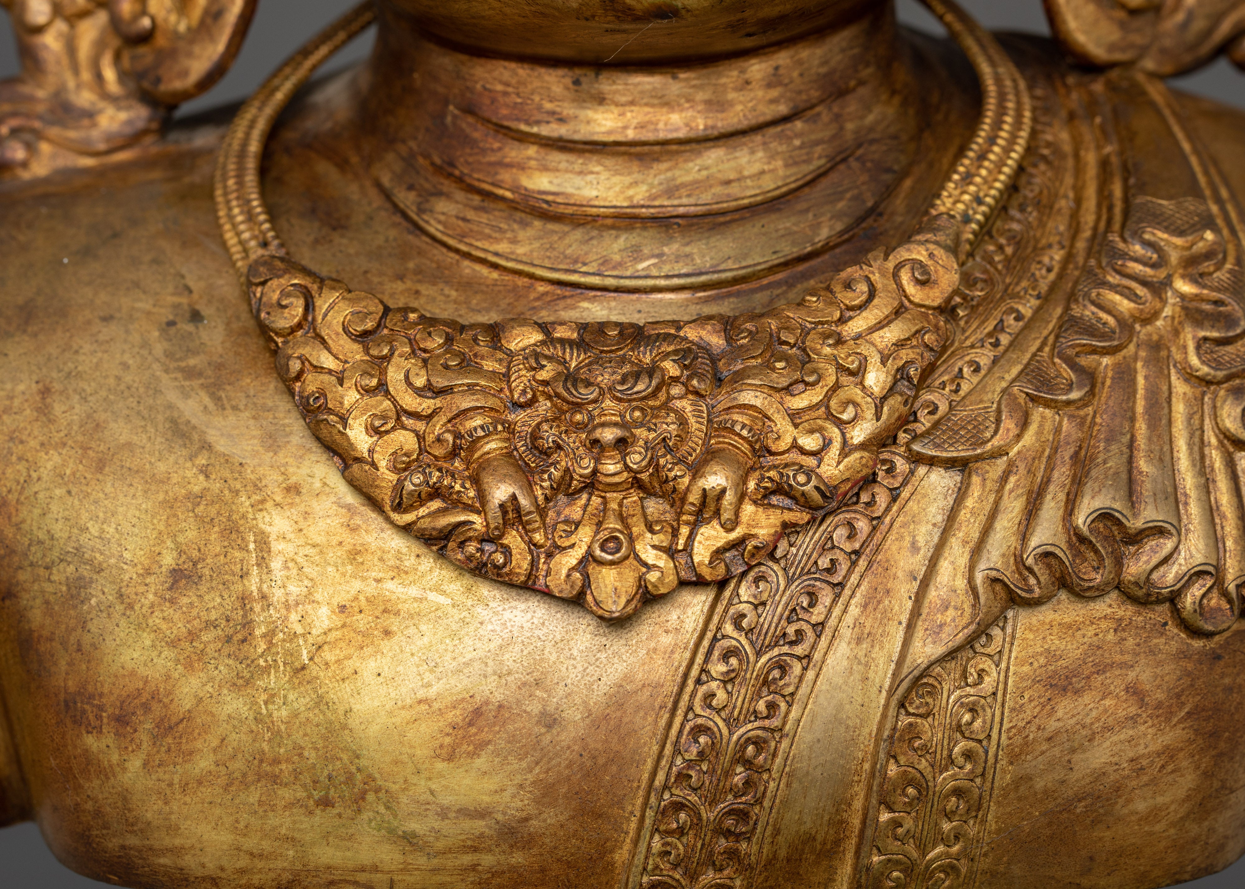 Sacred Buddha Shakyamuni with Crown Statue | Buddha of Wisdom, Spiritual Guidance