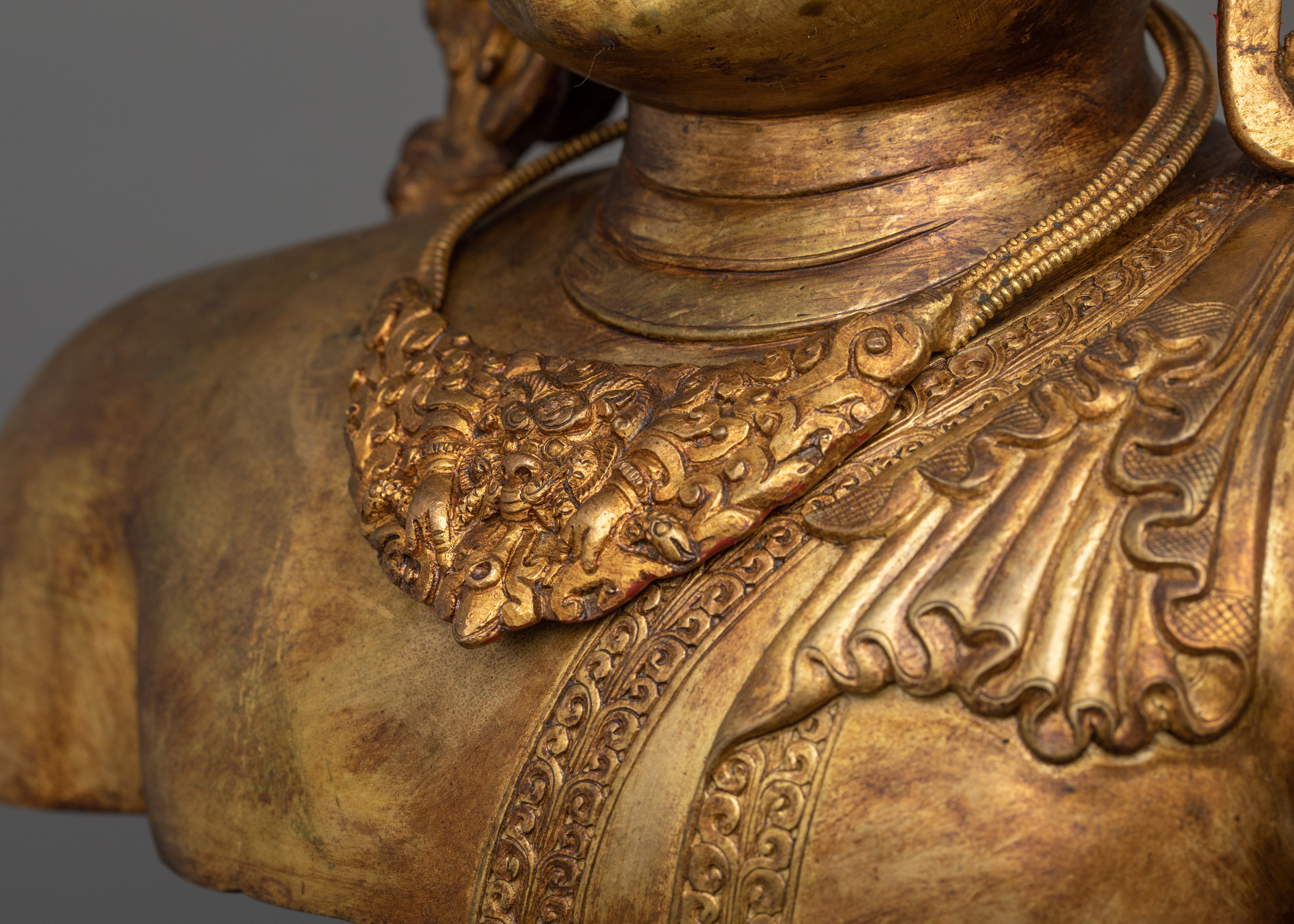 Sacred Buddha Shakyamuni with Crown Statue | Buddha of Wisdom, Spiritual Guidance