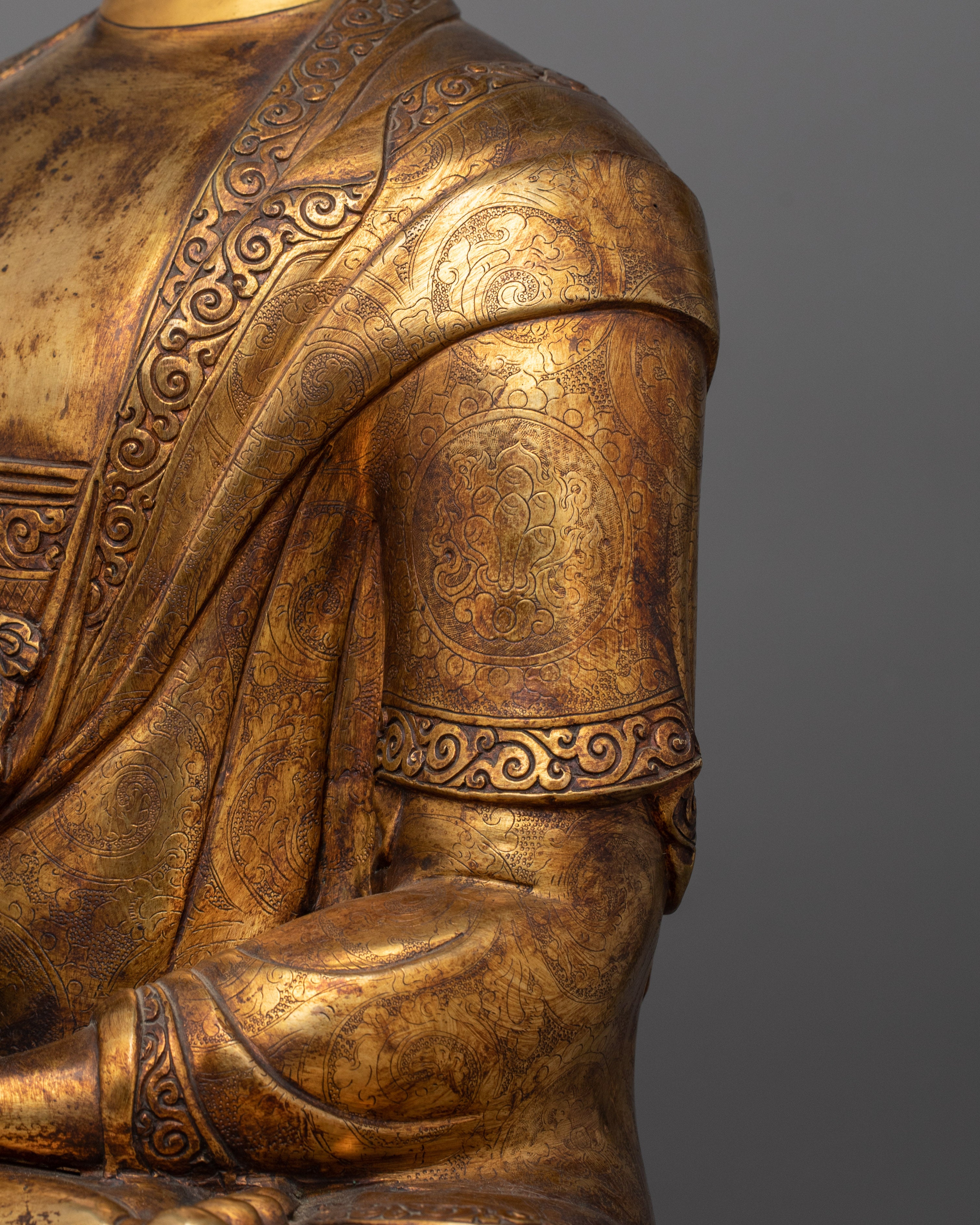 Tibetan Buddhist Figurine of Meditating Buddha Shakyamuni | Buddha of Wisdom, Peace