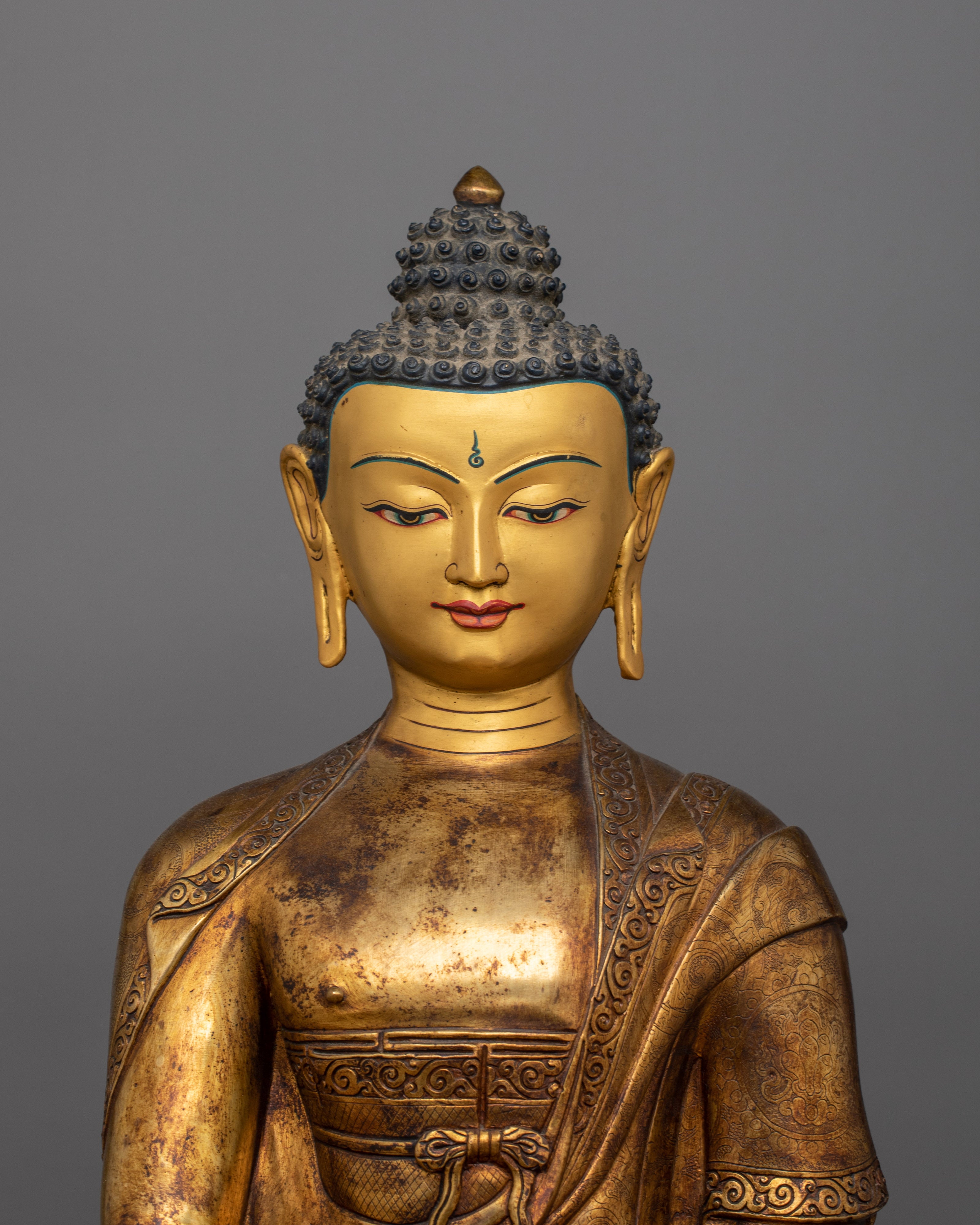 Tibetan Buddhist Figurine of Meditating Buddha Shakyamuni | Buddha of Wisdom, Peace