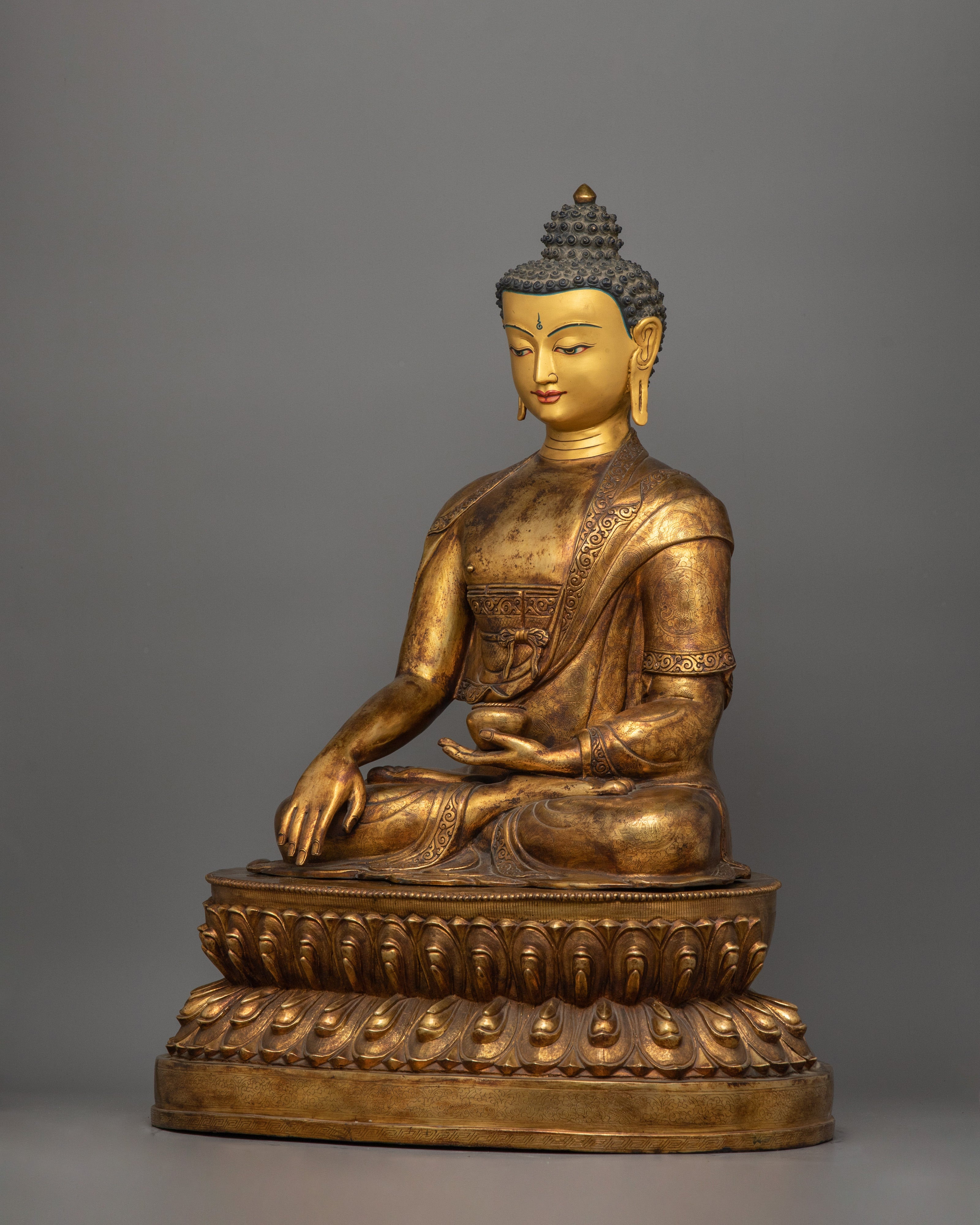 Tibetan Buddhist Figurine of Meditating Buddha Shakyamuni | Buddha of Wisdom, Peace