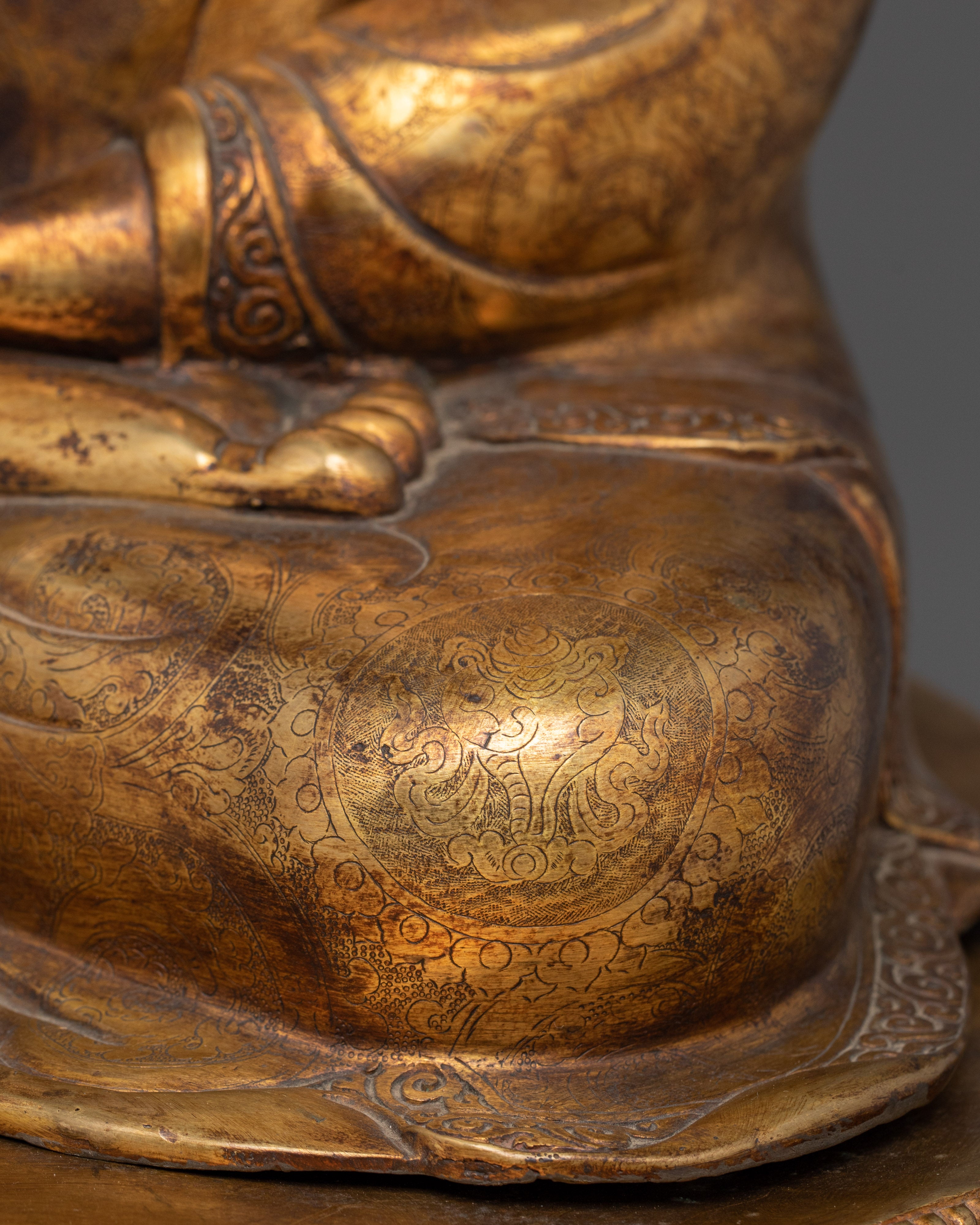 Tibetan Buddhist Figurine of Meditating Buddha Shakyamuni | Buddha of Wisdom, Peace