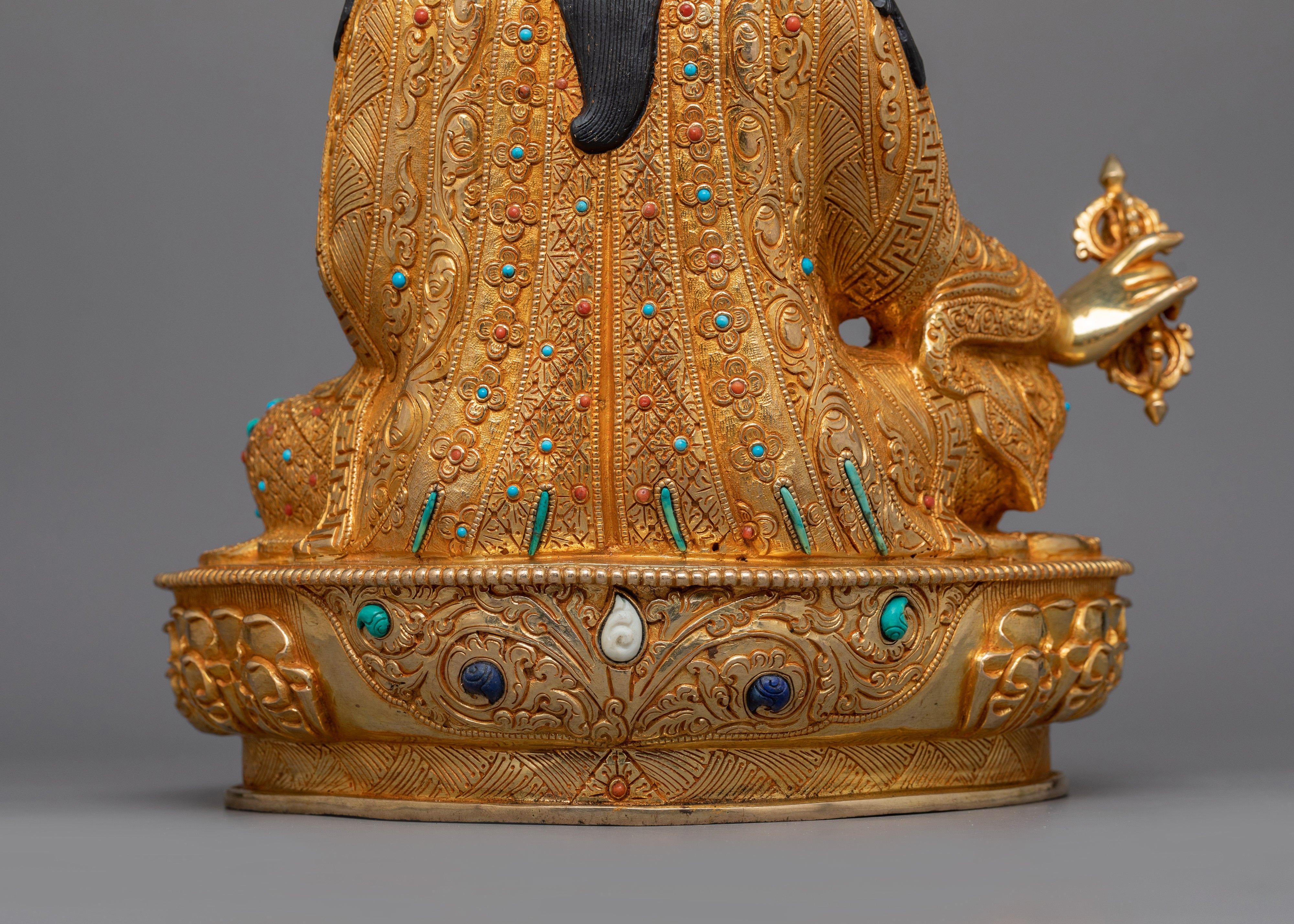 Tibetan Meditating Lord Padmasambhava Statue | The Buddha of Spiritual Enlightenment