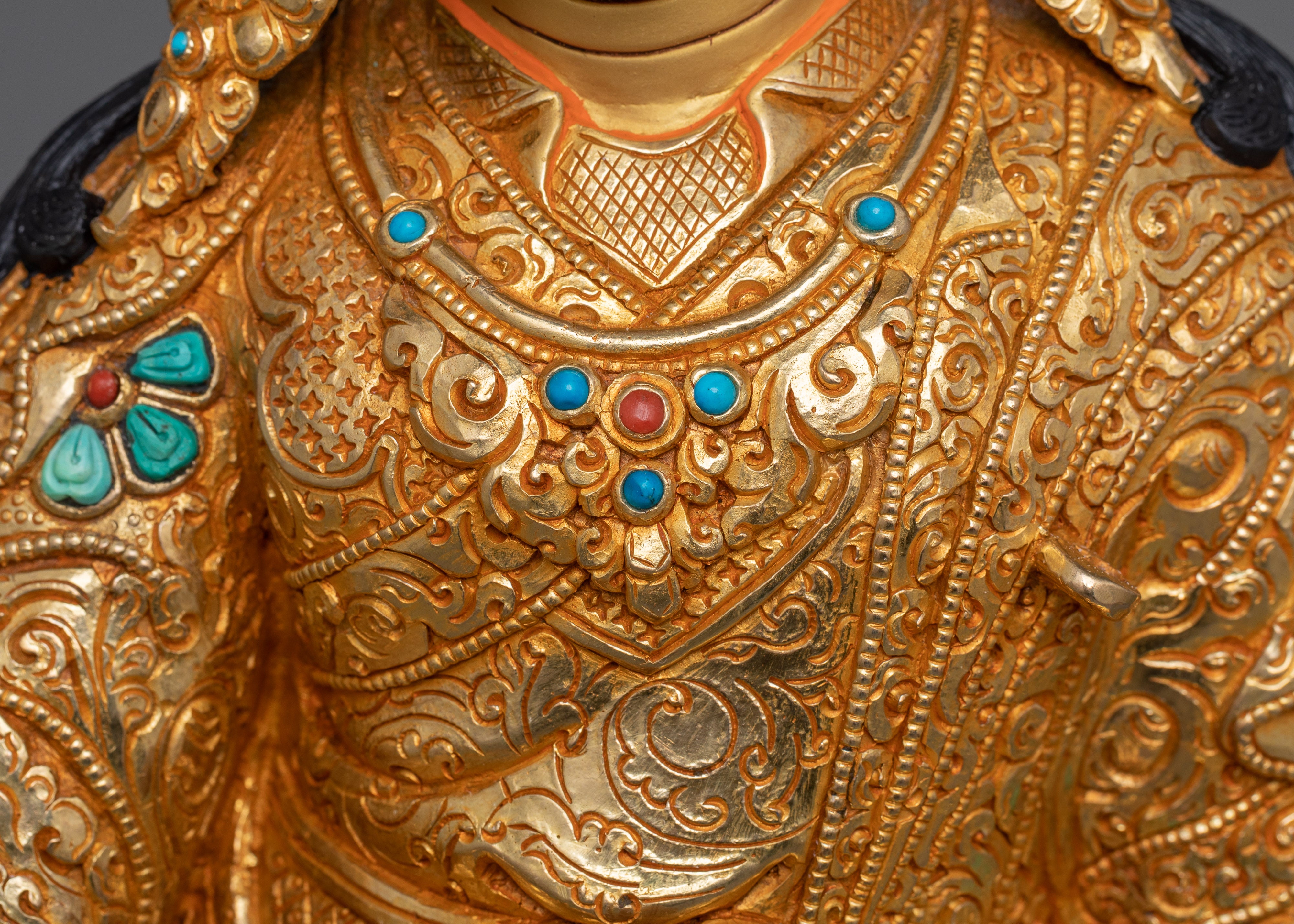 Tibetan Meditating Lord Padmasambhava Statue | The Buddha of Spiritual Enlightenment