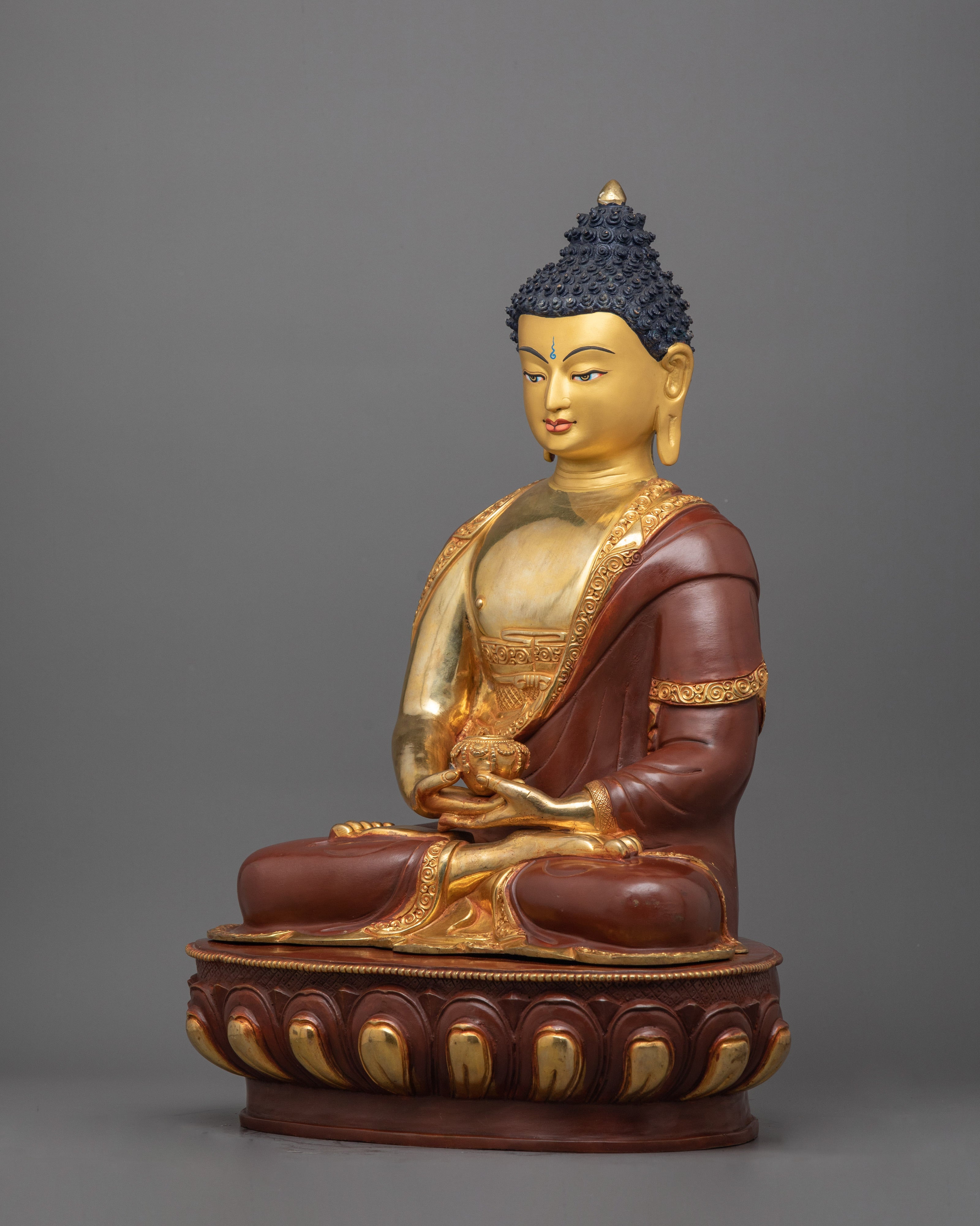 Handmade Buddha of Infinite Light Amitabha Statue | Spiritual Peaceful Home Decor