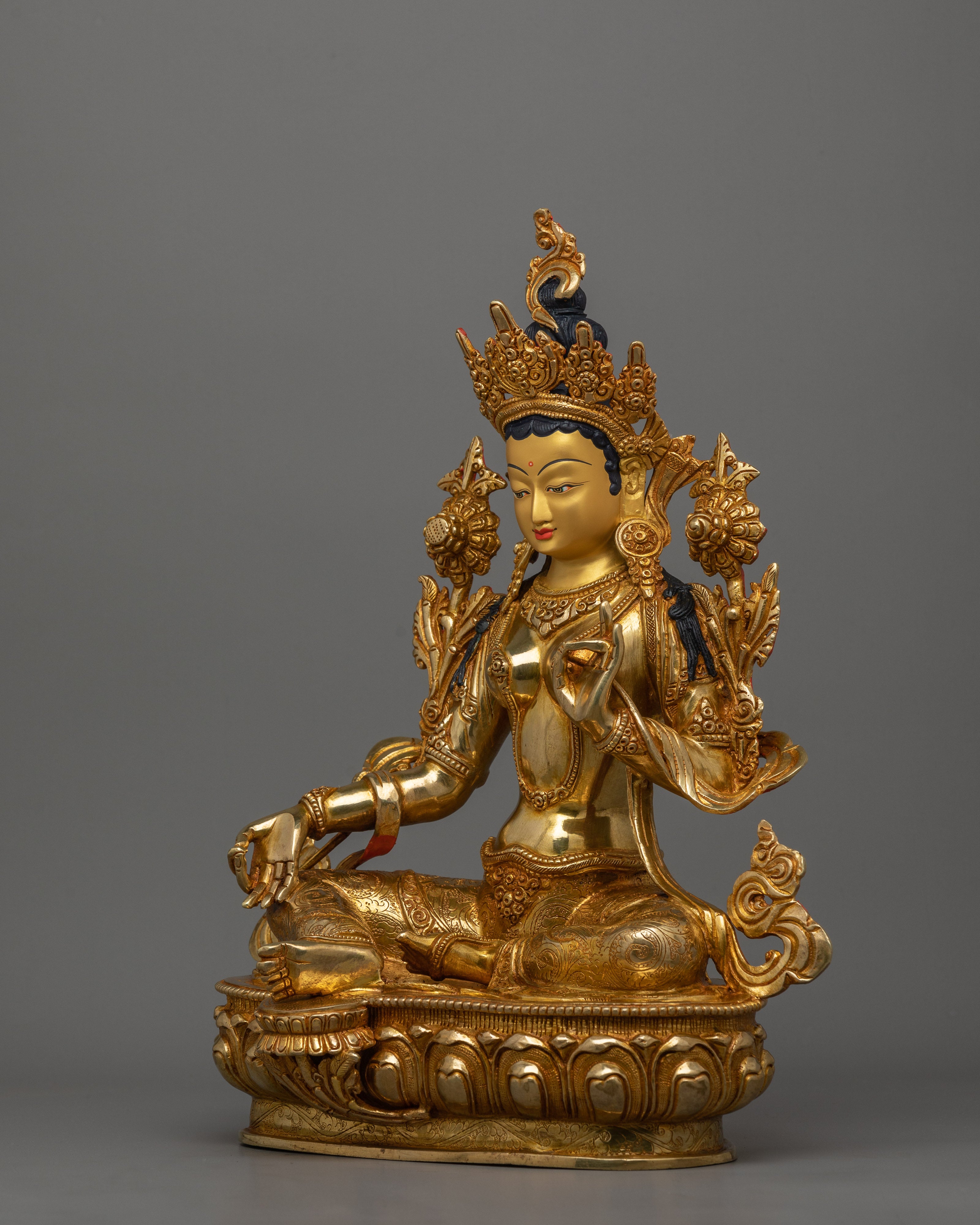 Female Goddess Green Tara Statue | The Buddha of Compassion