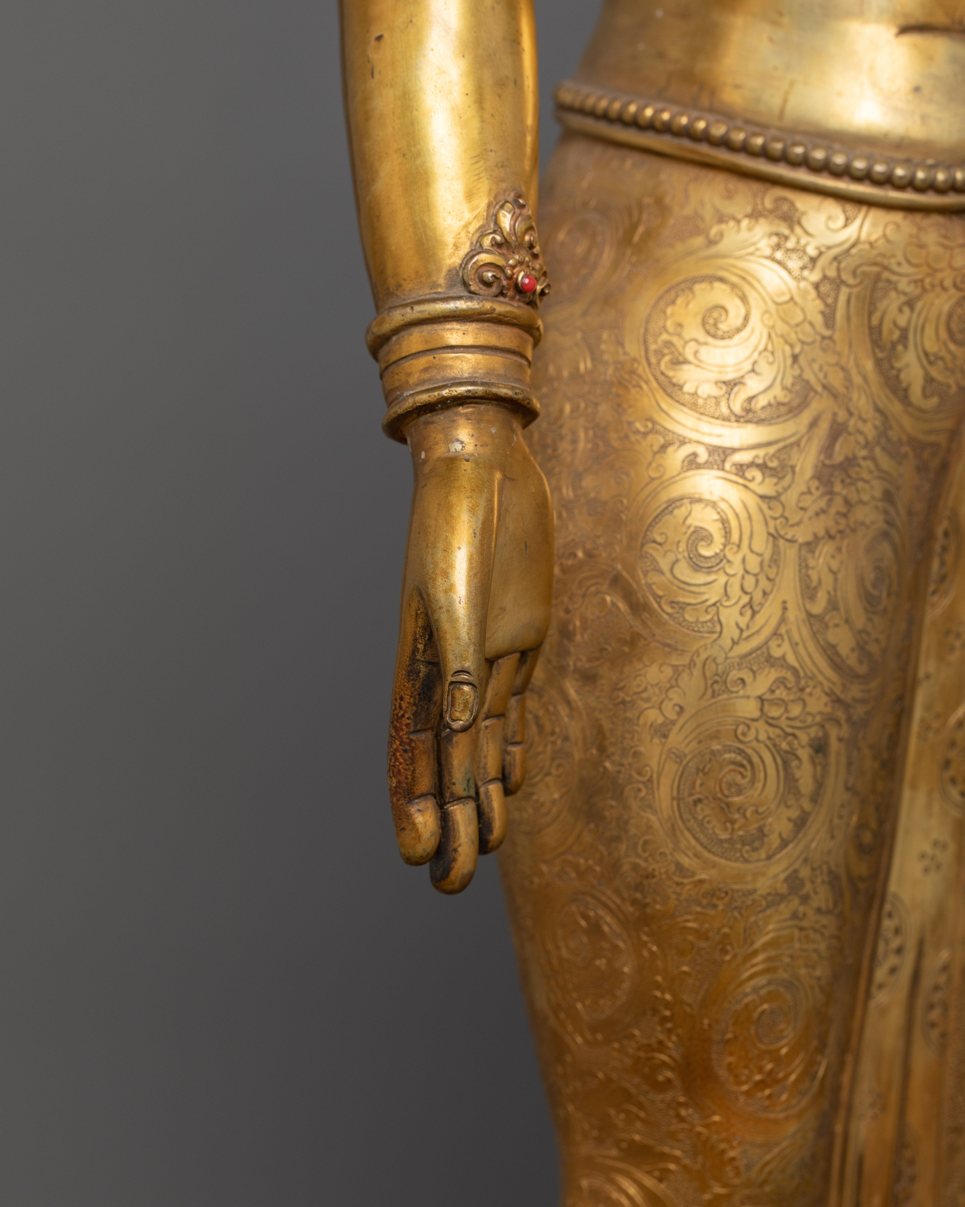 Goddess Standing Green Tara Statue | Mother of all Buddha