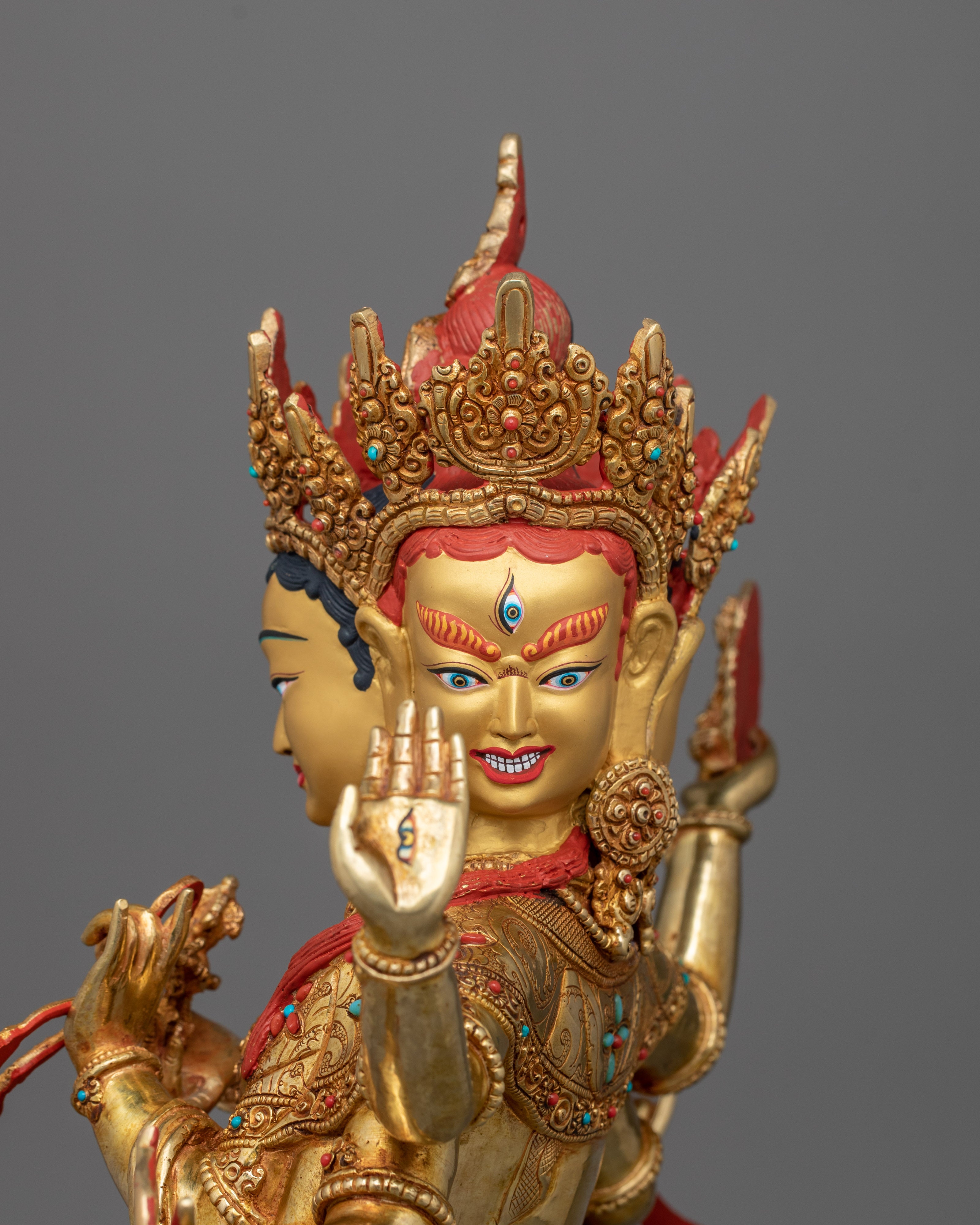 Handmade Ushnishavijaya "Namgyalma" Statue | Enlightened Dakini Figurine