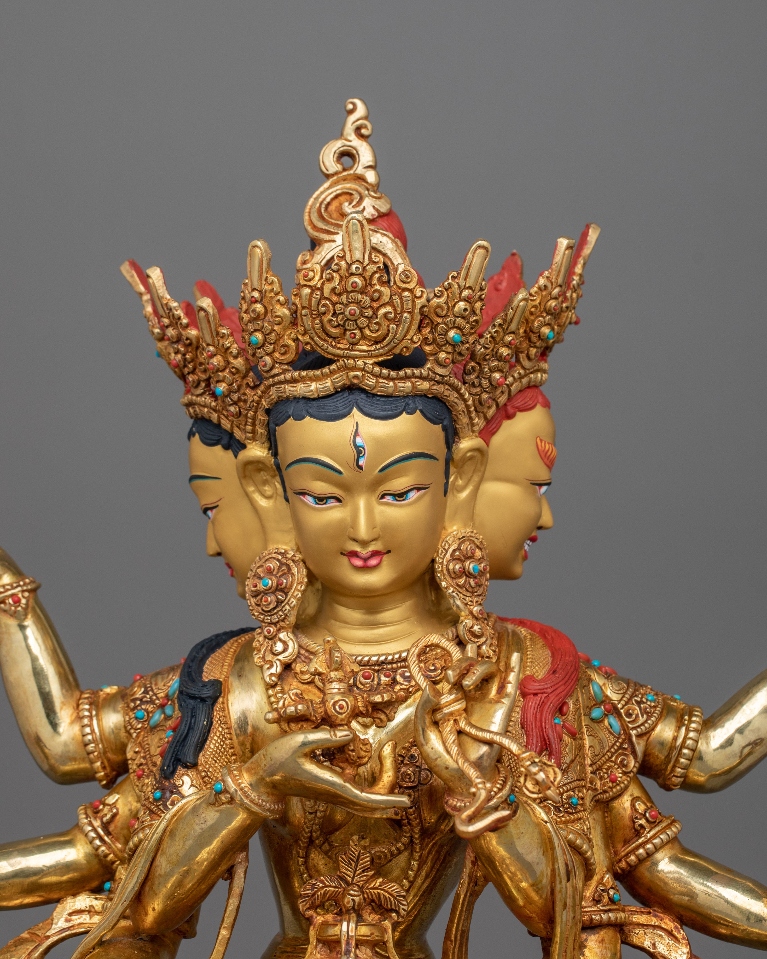 Handmade Ushnishavijaya "Namgyalma" Statue | Enlightened Dakini Figurine