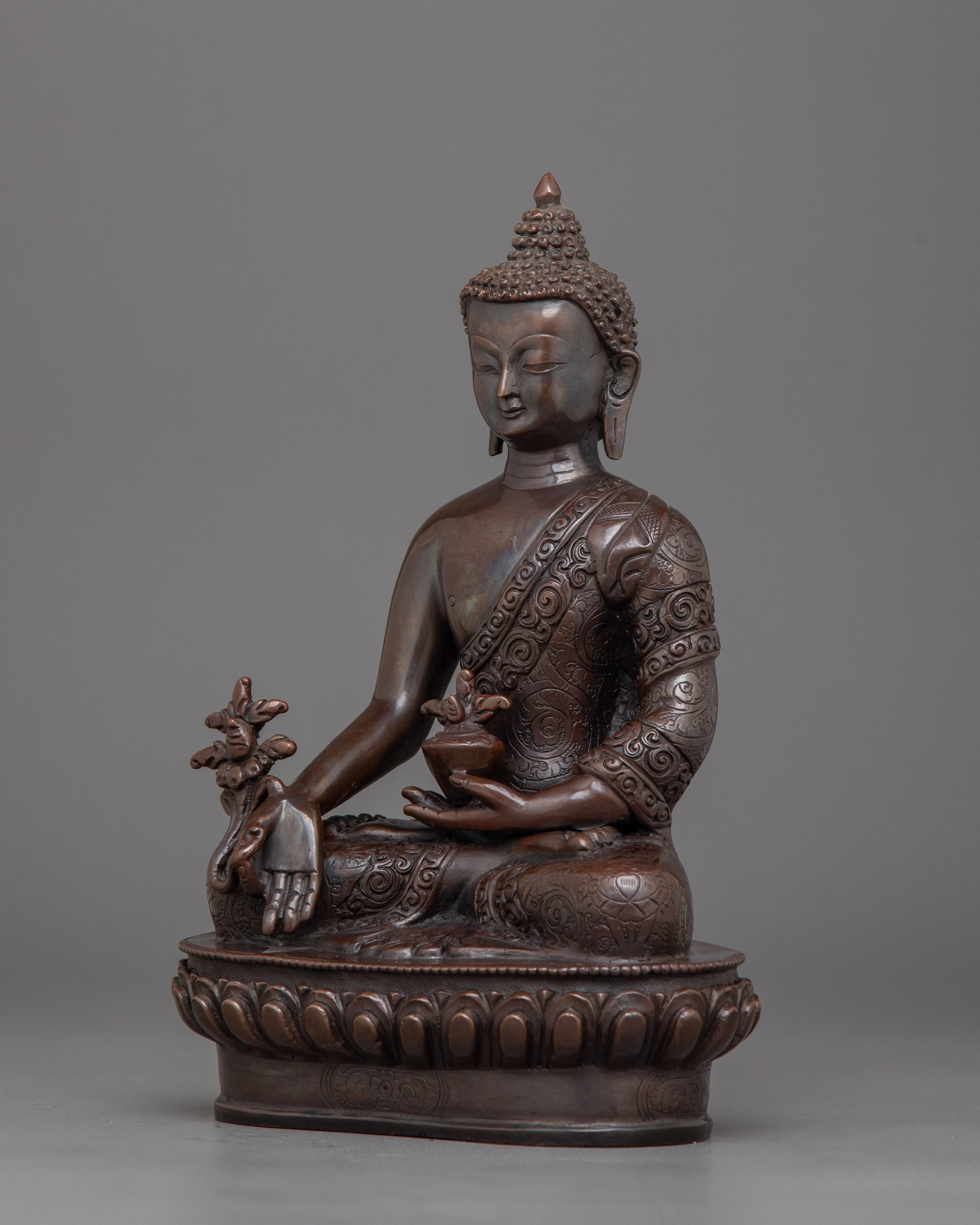 Handmade Medicine Buddha Deity Figurine | Perfect for Buddhist shrine