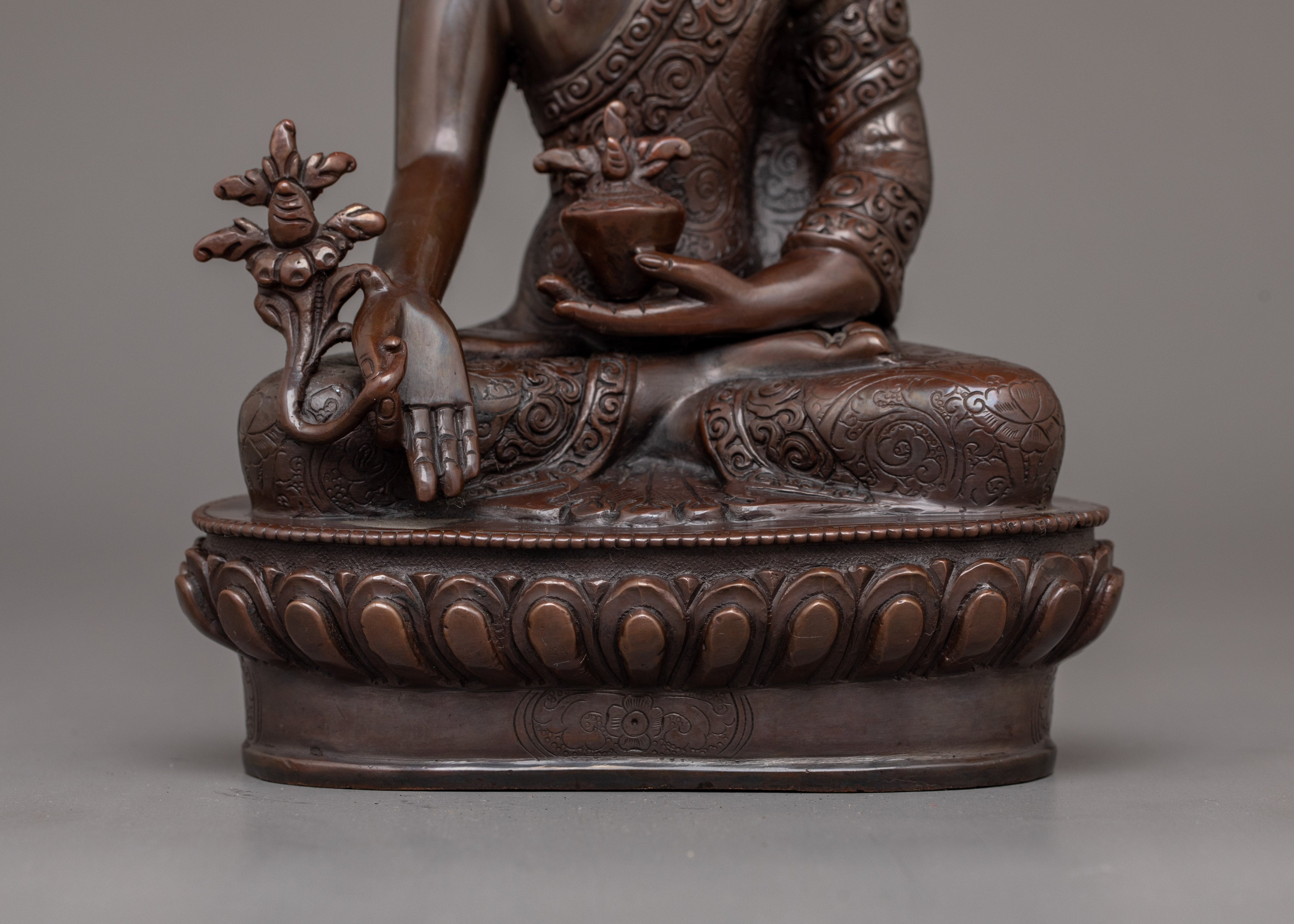 Handmade Medicine Buddha Deity Figurine | Perfect for Buddhist shrine
