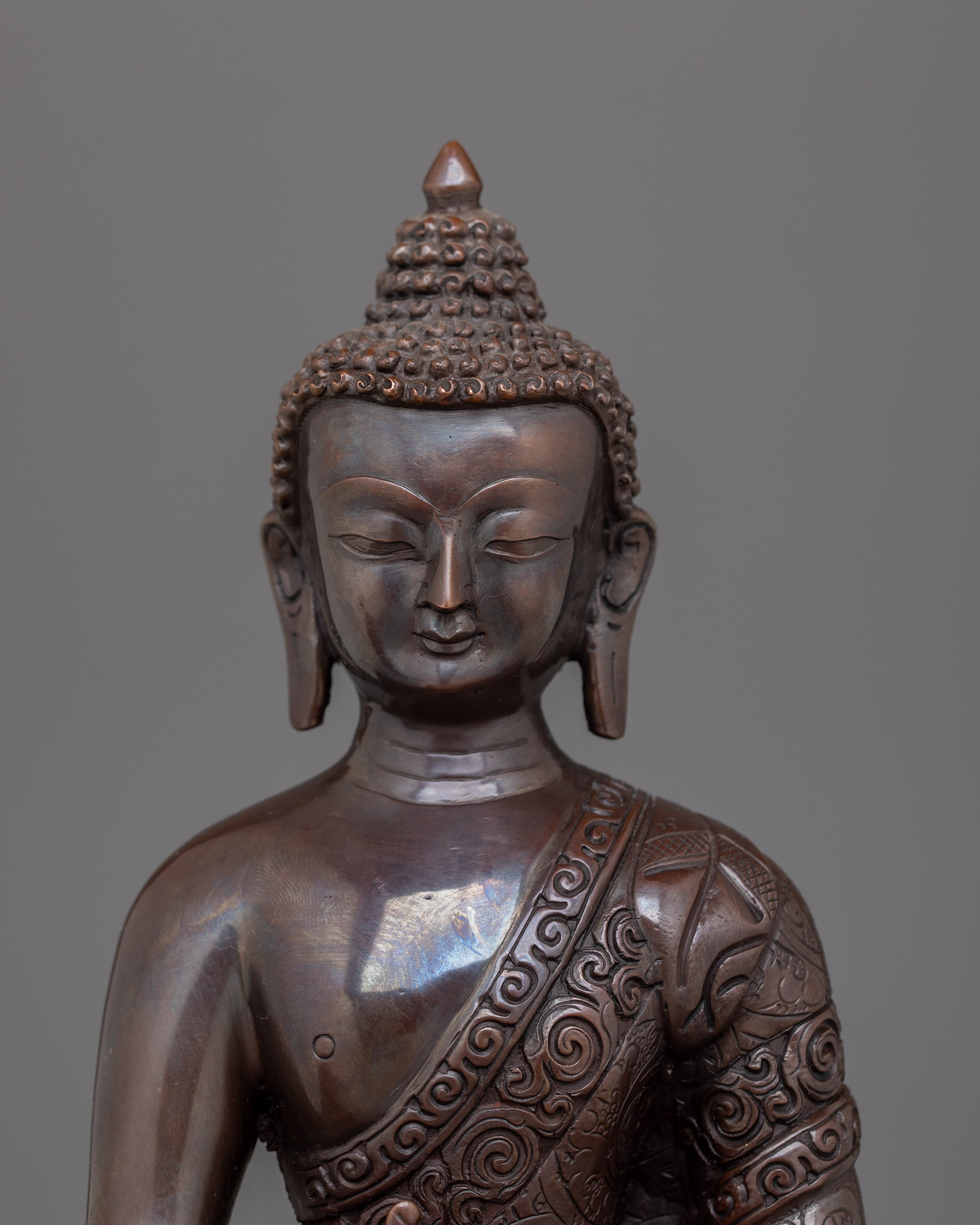 Handmade Medicine Buddha Deity Figurine | Perfect for Buddhist shrine