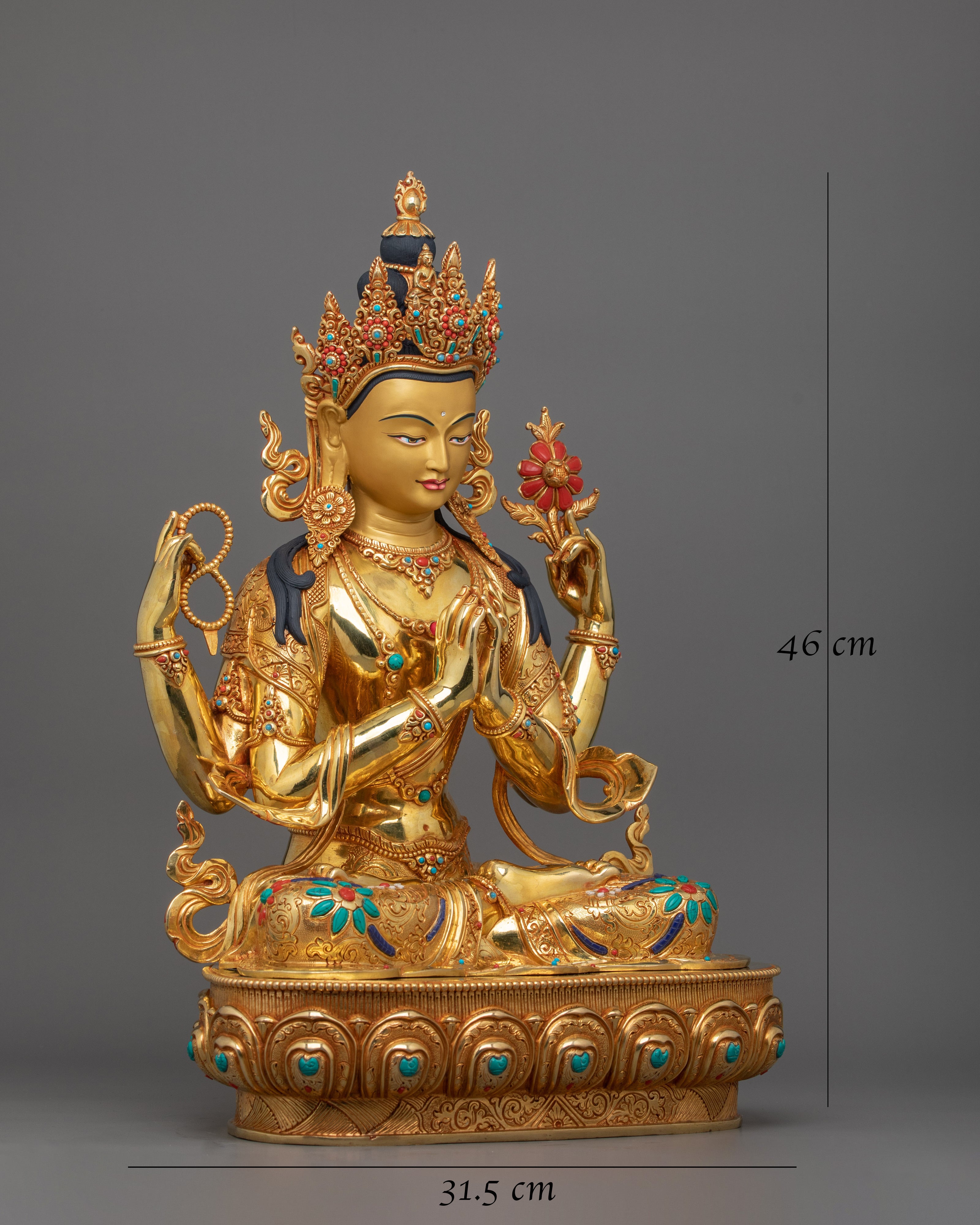 Beautiful Four Armed Chenrezig