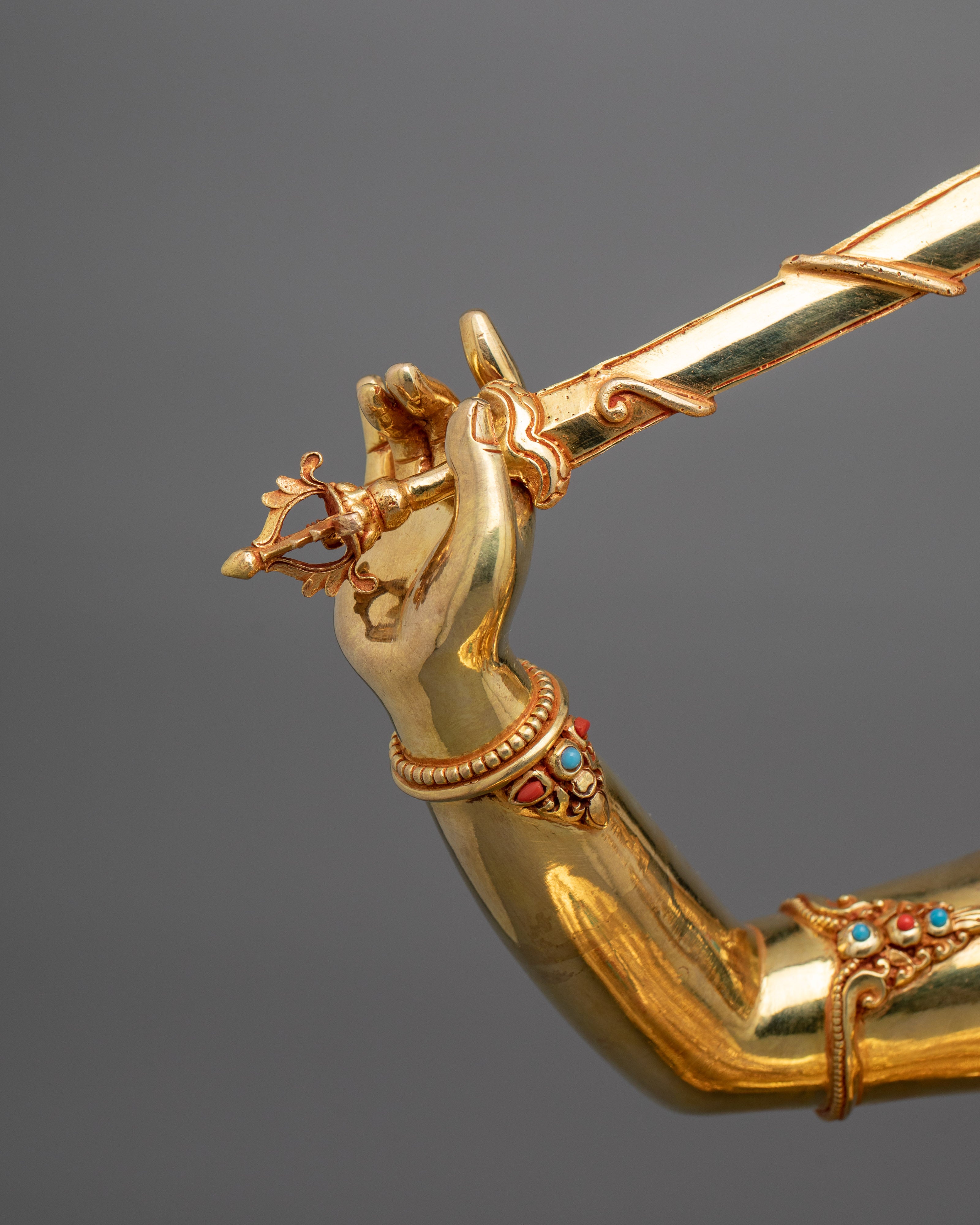 The Great Manjushri With Prajna Khadga | Also Know as Wisdom God