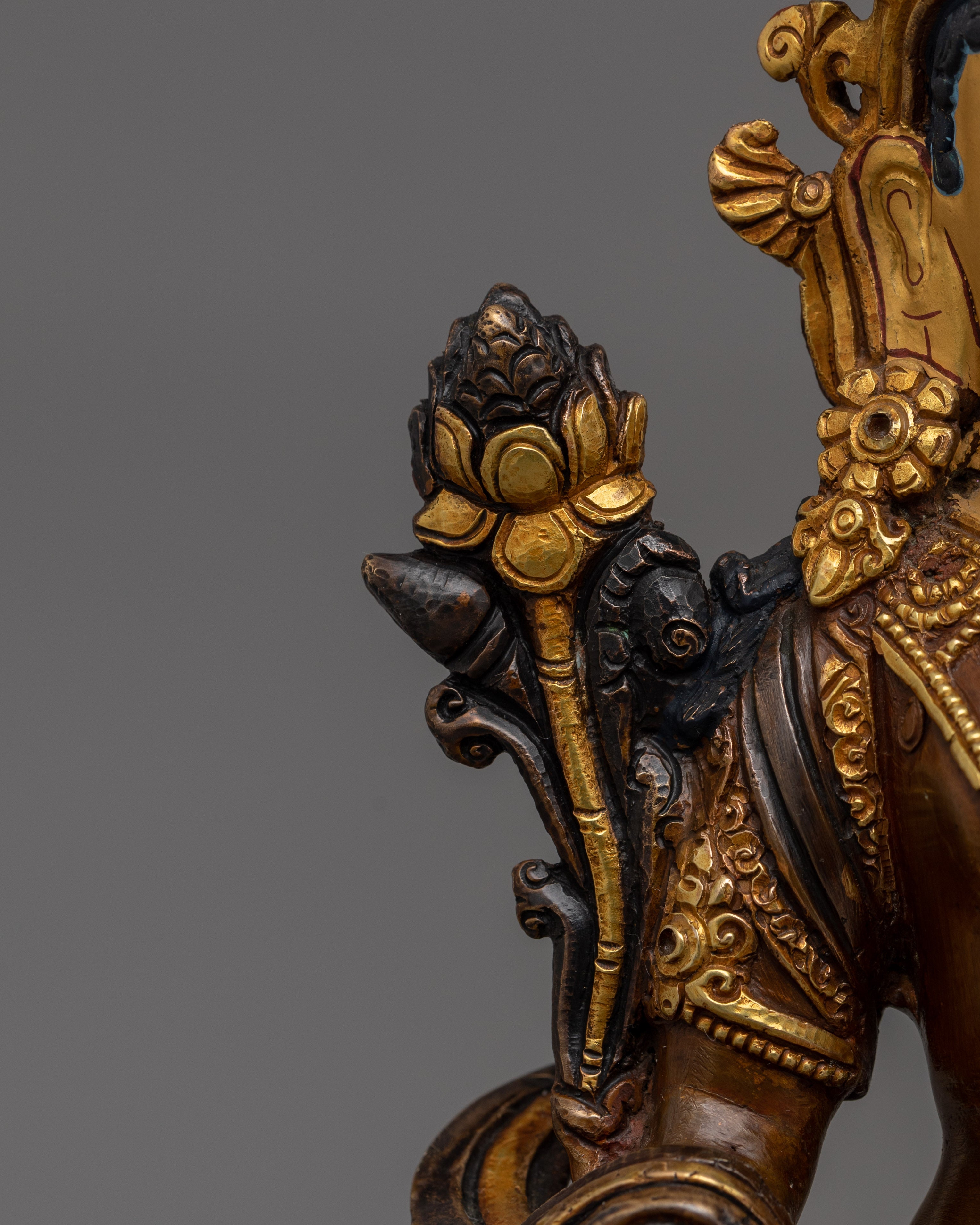 Seven Eyes Deity White Tara Sculpture | Mother of all Buddhas