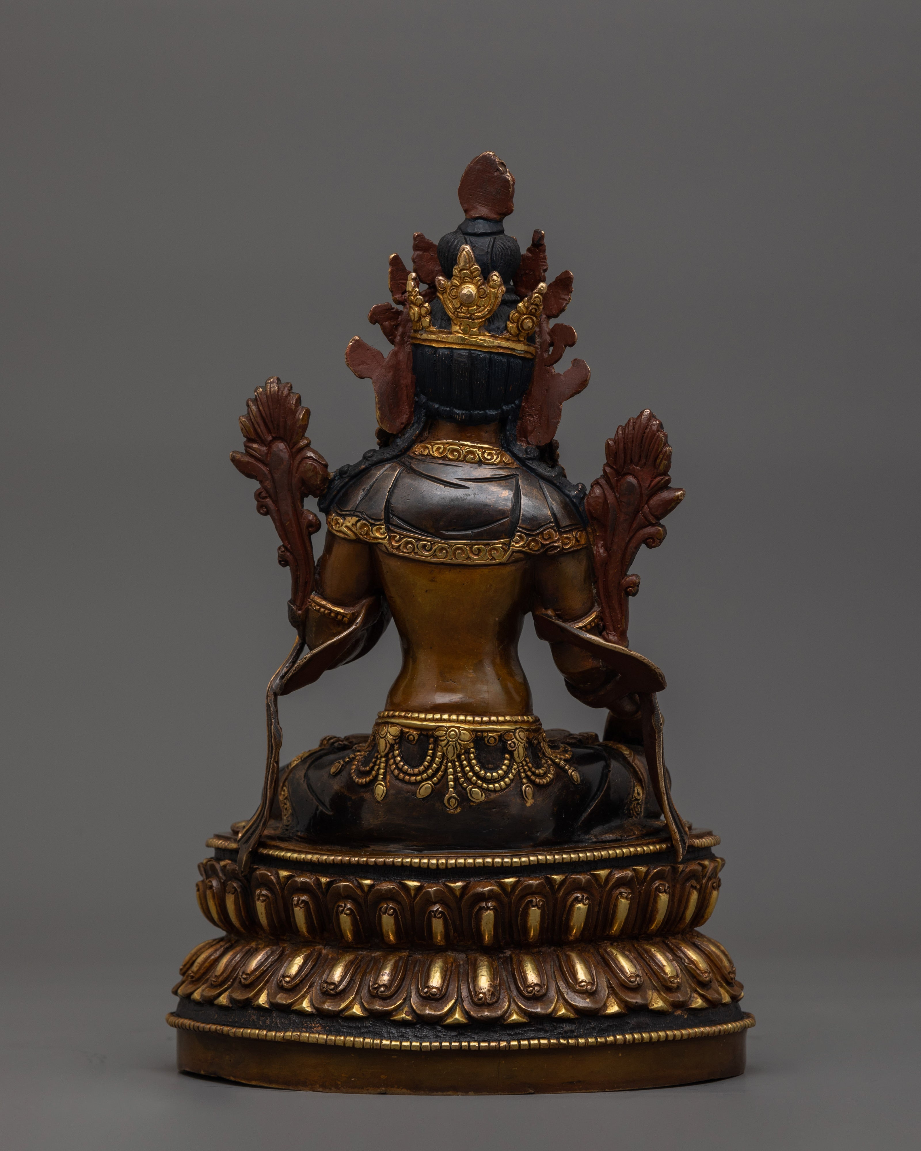 Seven Eyes Deity White Tara Sculpture | Mother of all Buddhas