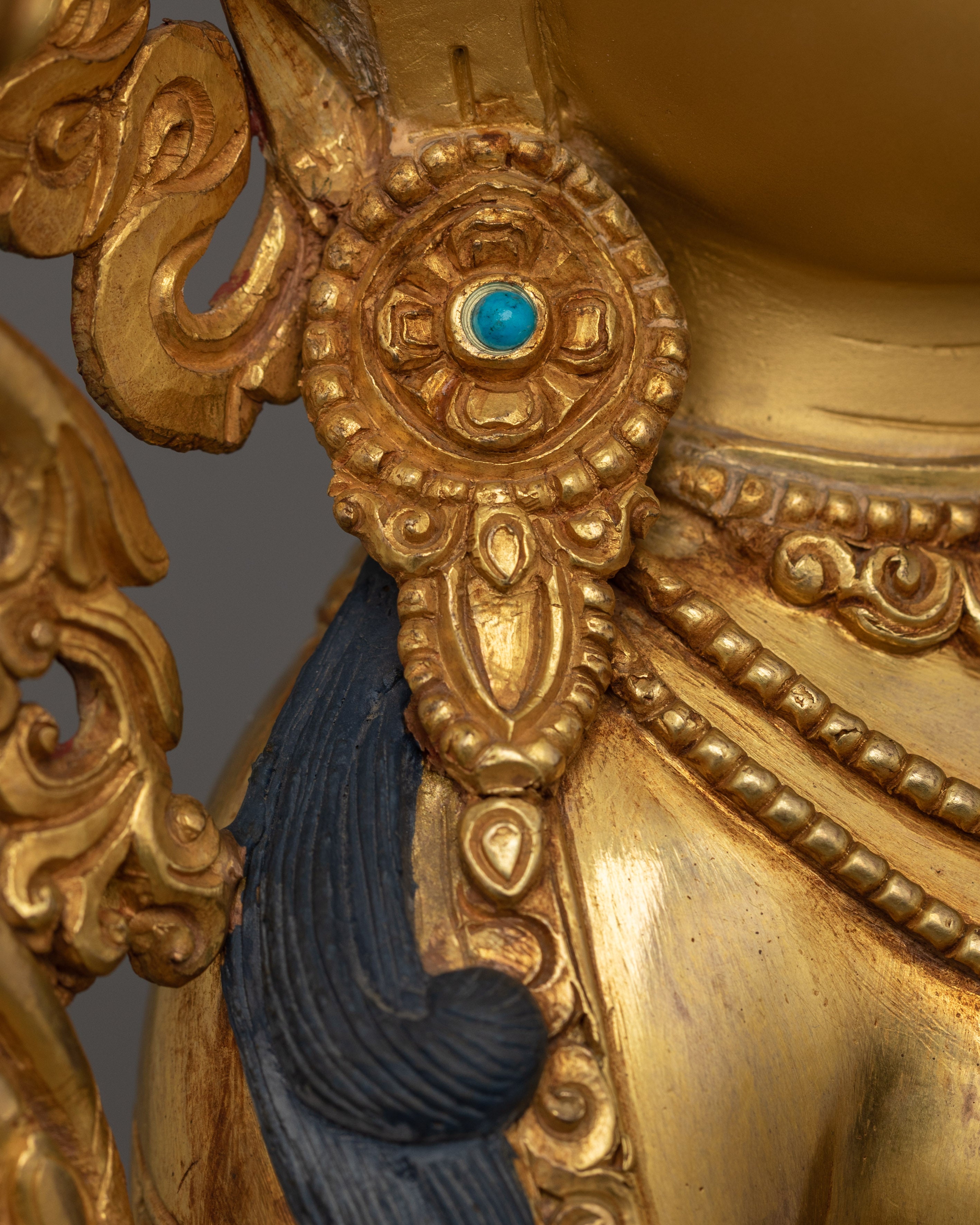 Handcrafted Goddess Green Tara Sculpture | Himalayan Tibetan Art