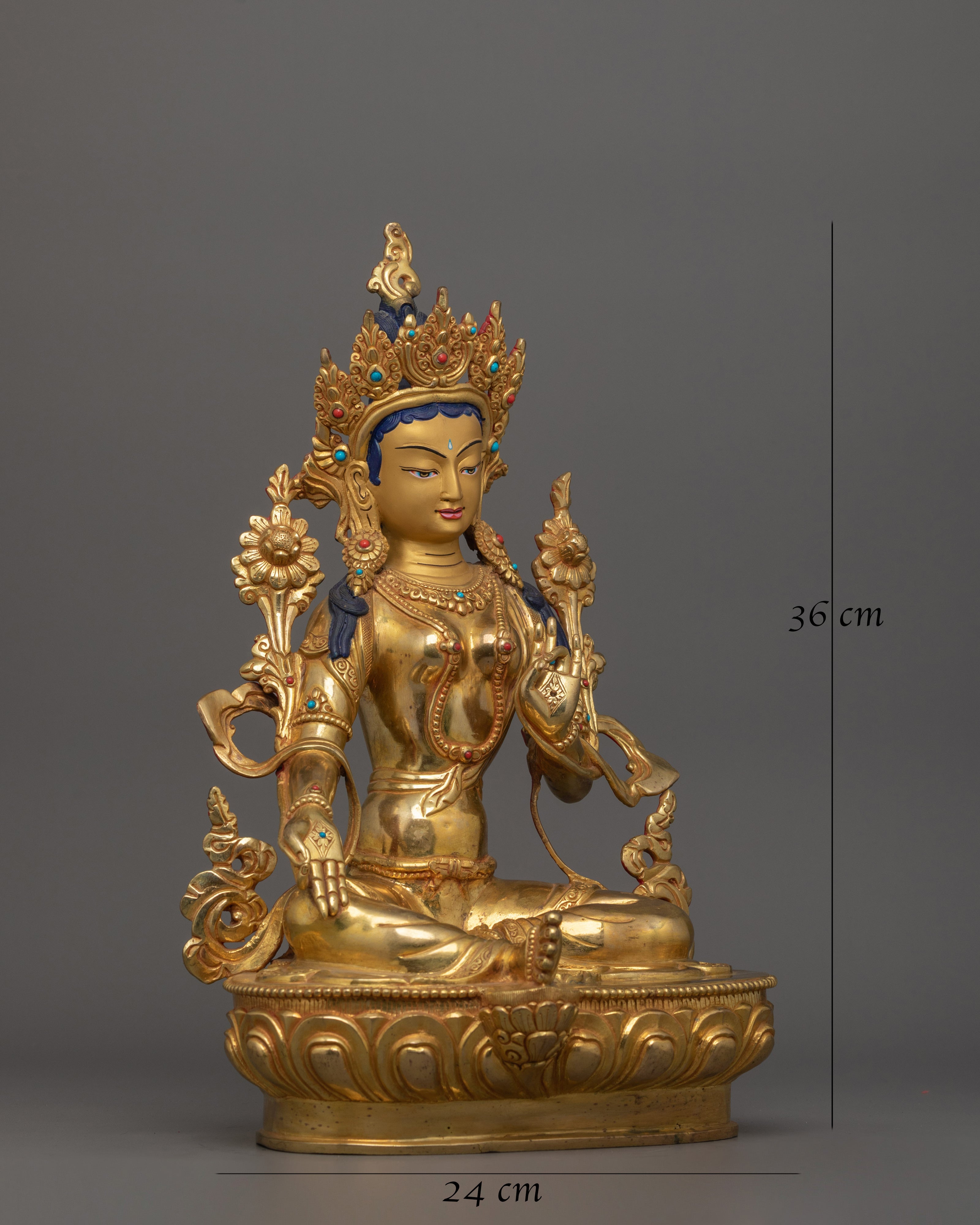 Green Tara Spiritual Decor for Divine Protection