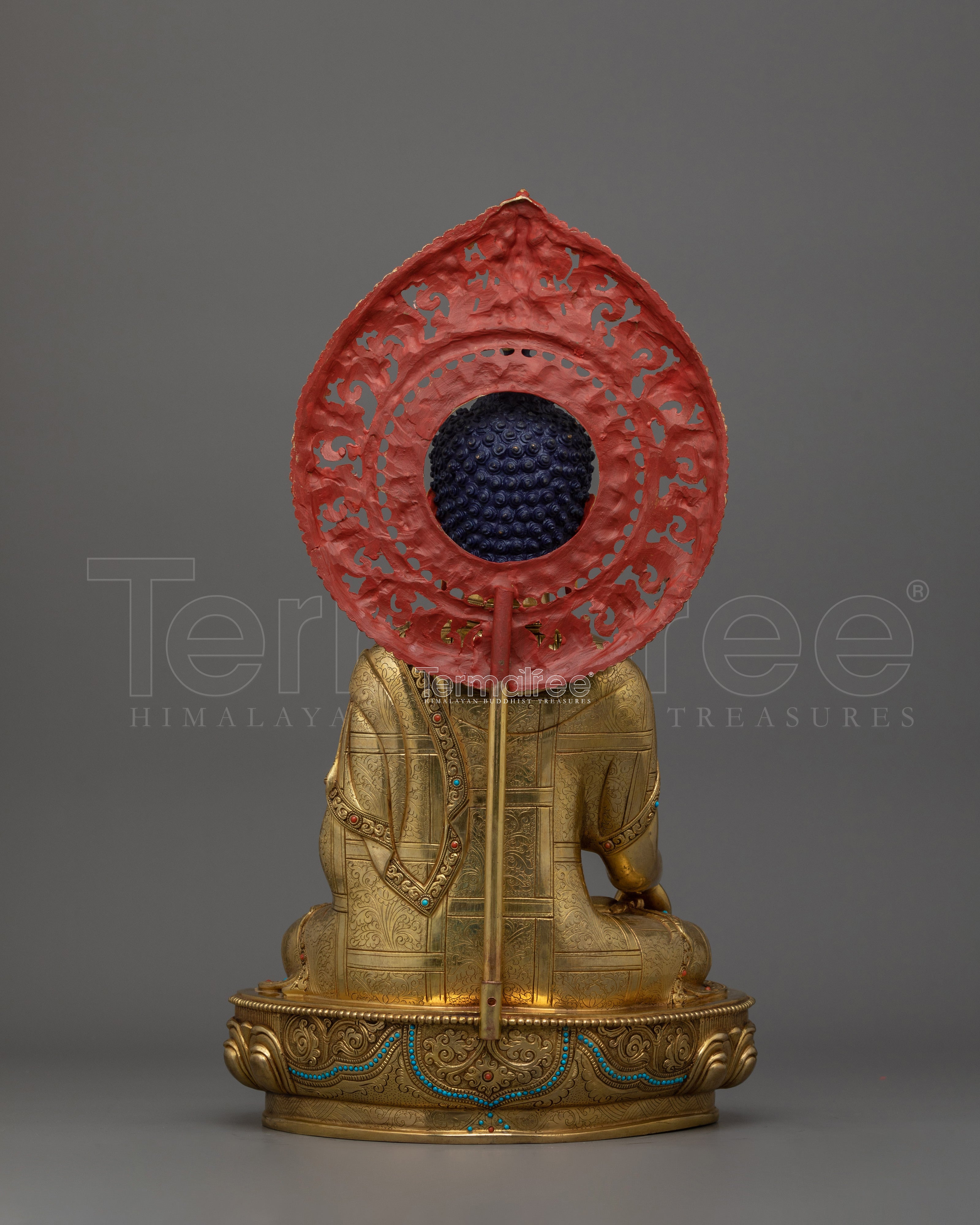 16.5 Inch Handmade Tibetan Shakyamuni Statue | Dharma Teacher