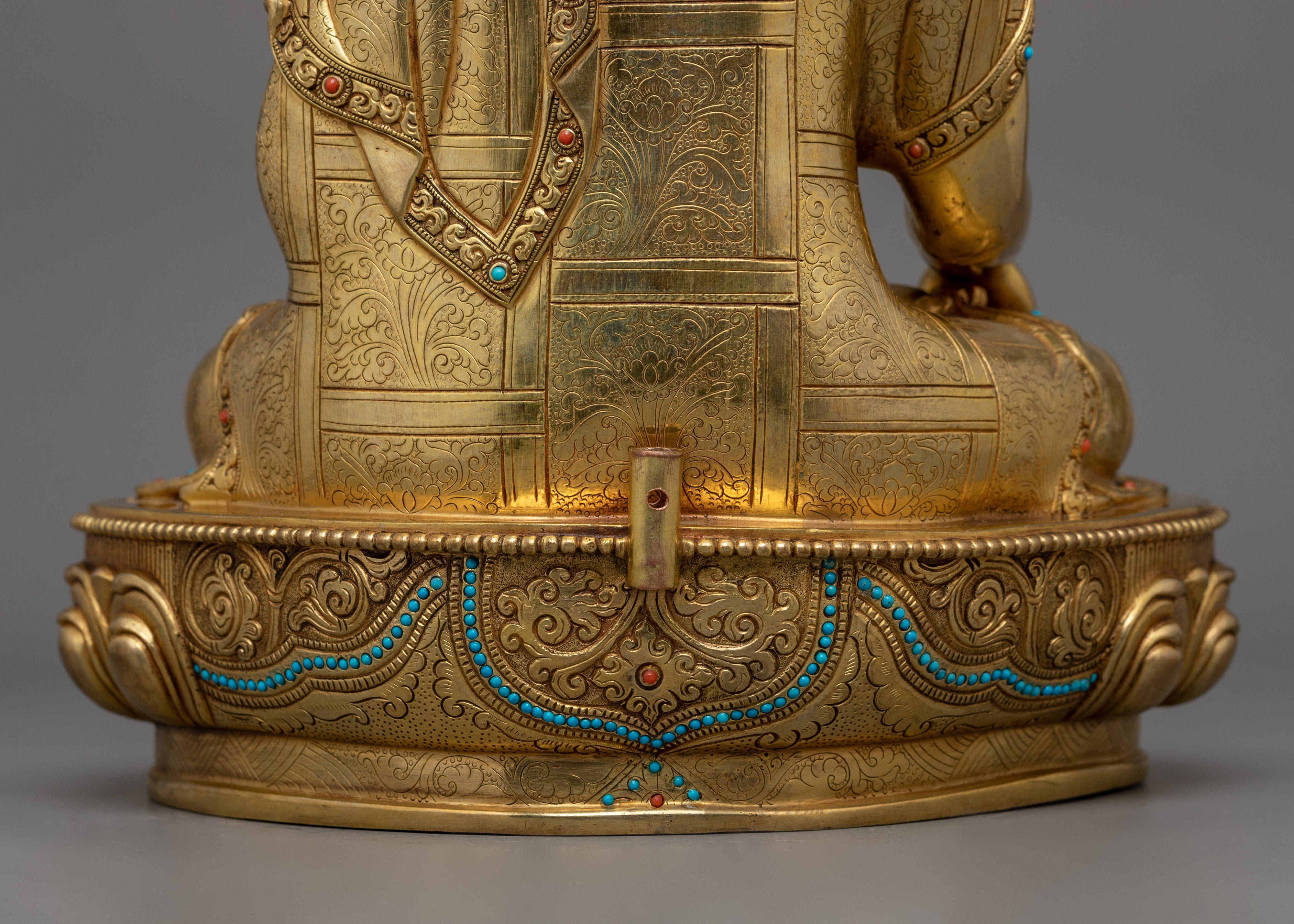 16.5 Inch Handmade Tibetan Shakyamuni Statue | Dharma Teacher