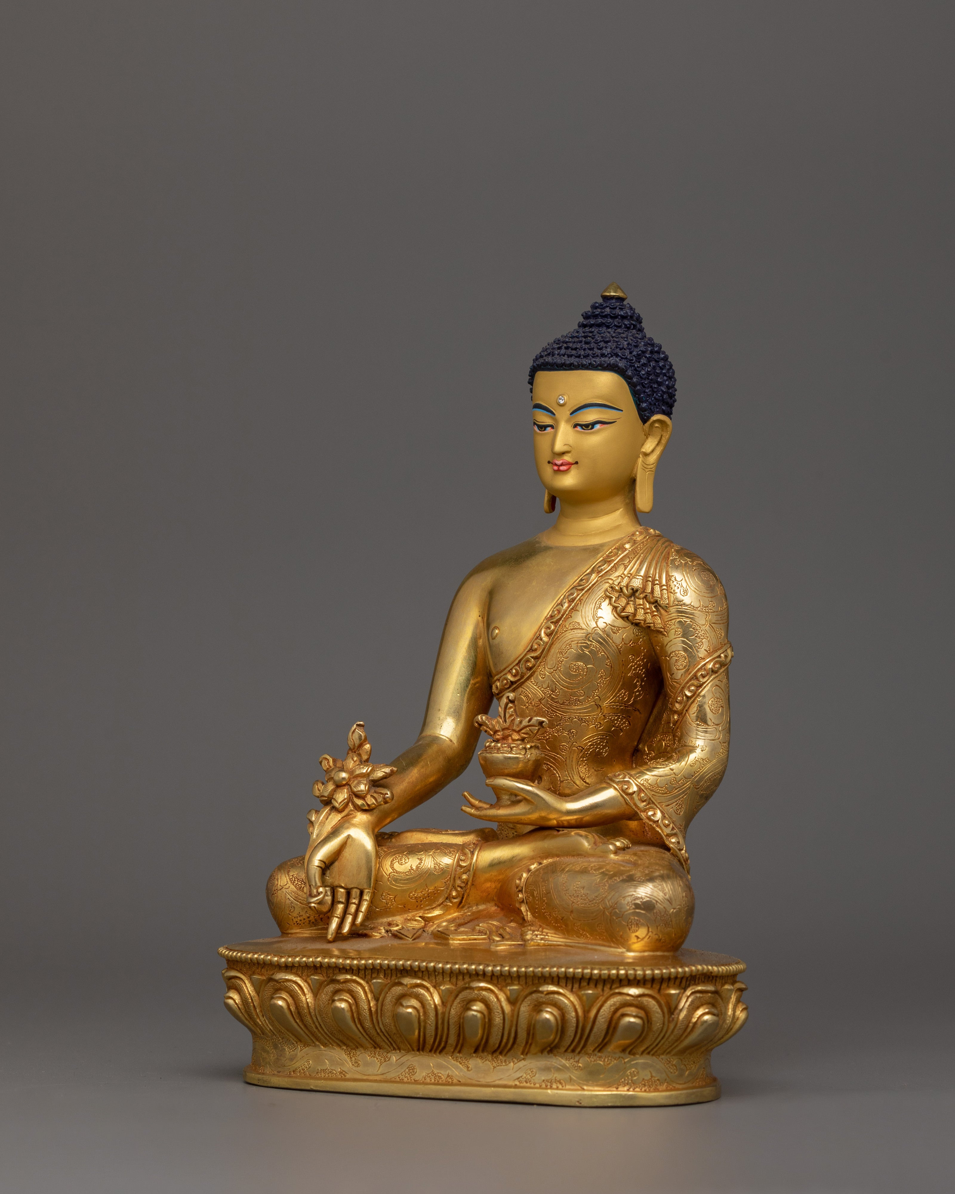 Handcrafted Medicine Buddha Deity Figurine | Healer for Spiritual Wellness