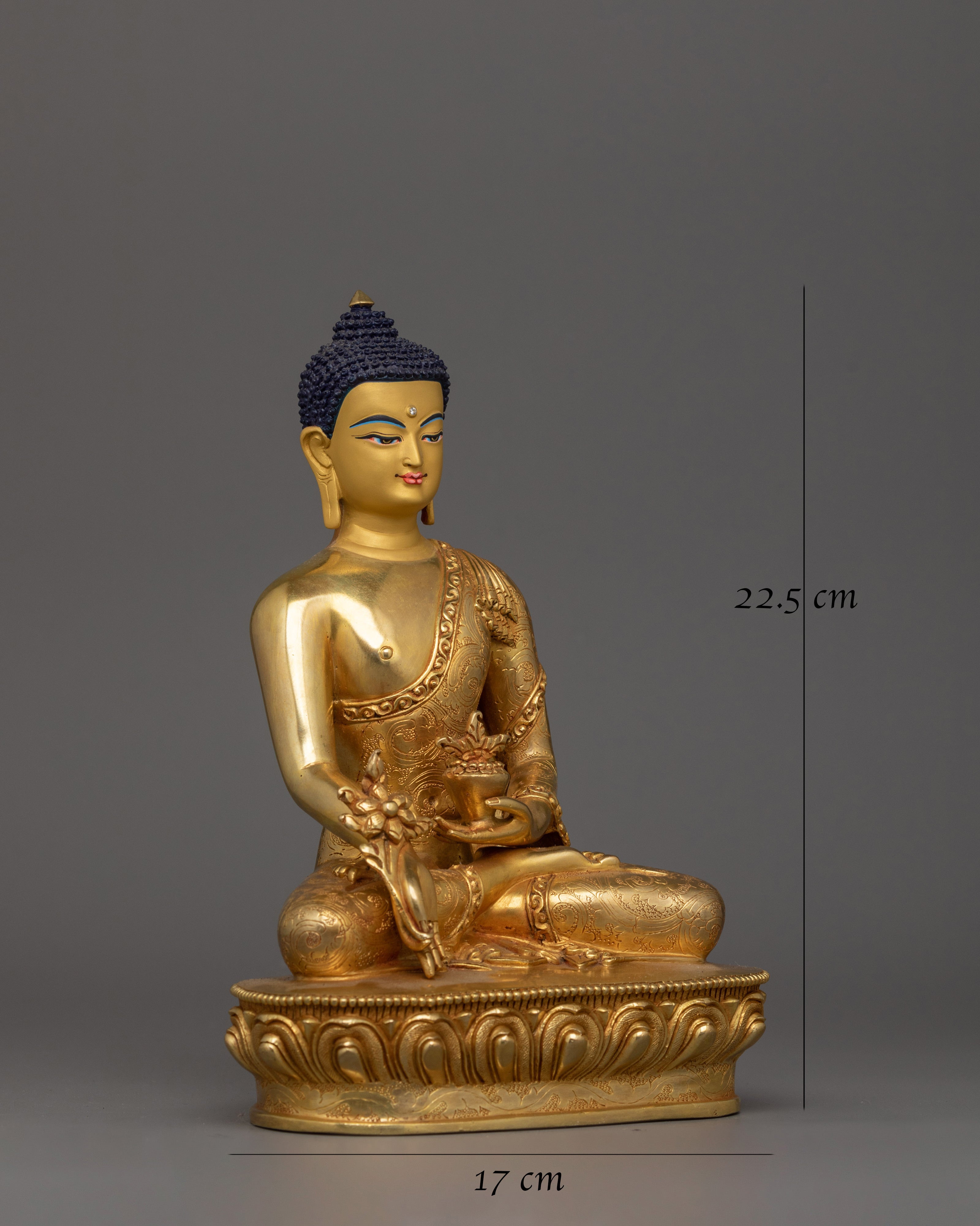 Handcrafted Medicine Buddha Deity Figurine