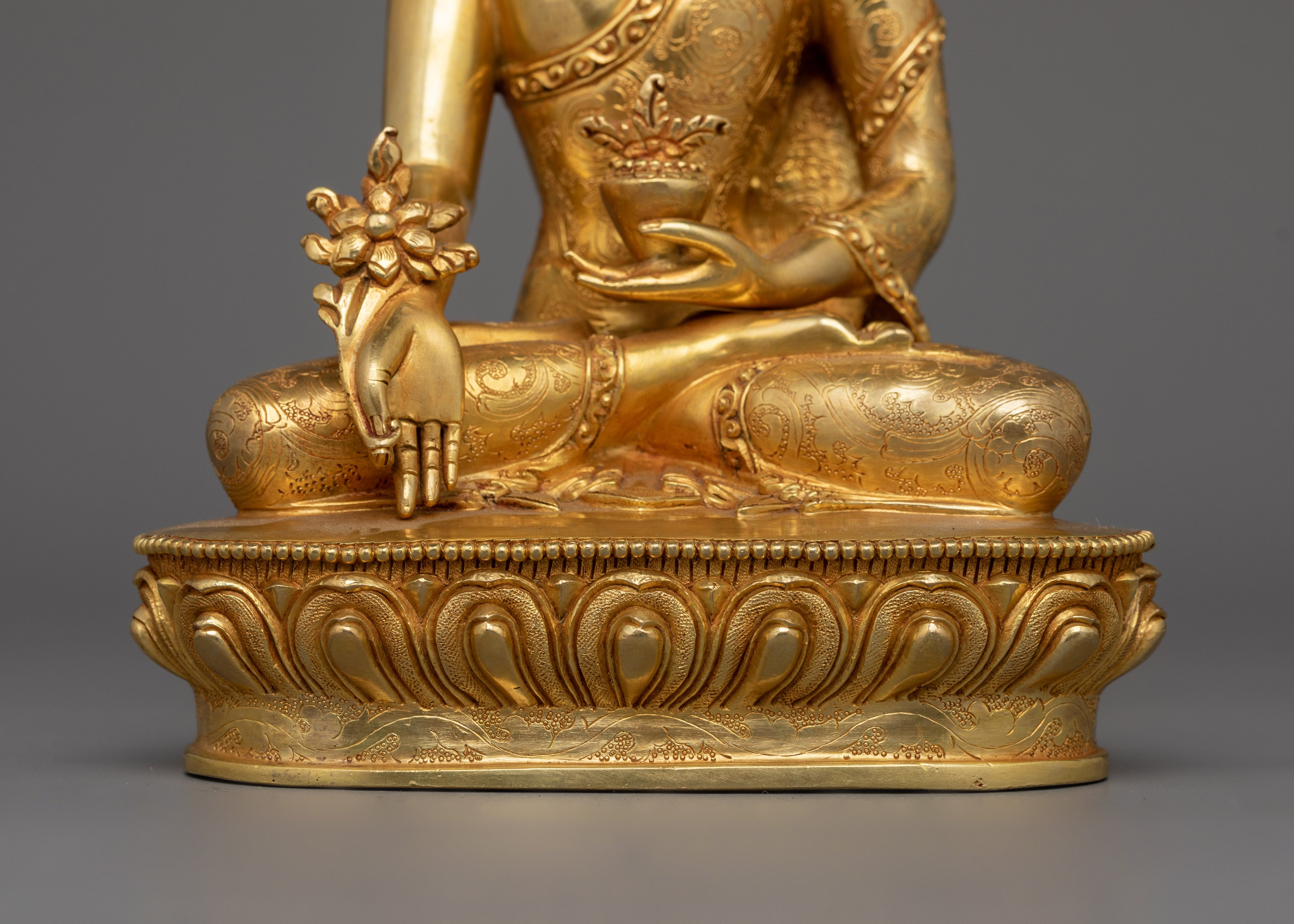 Handcrafted Medicine Buddha Deity Figurine | Healer for Spiritual Wellness