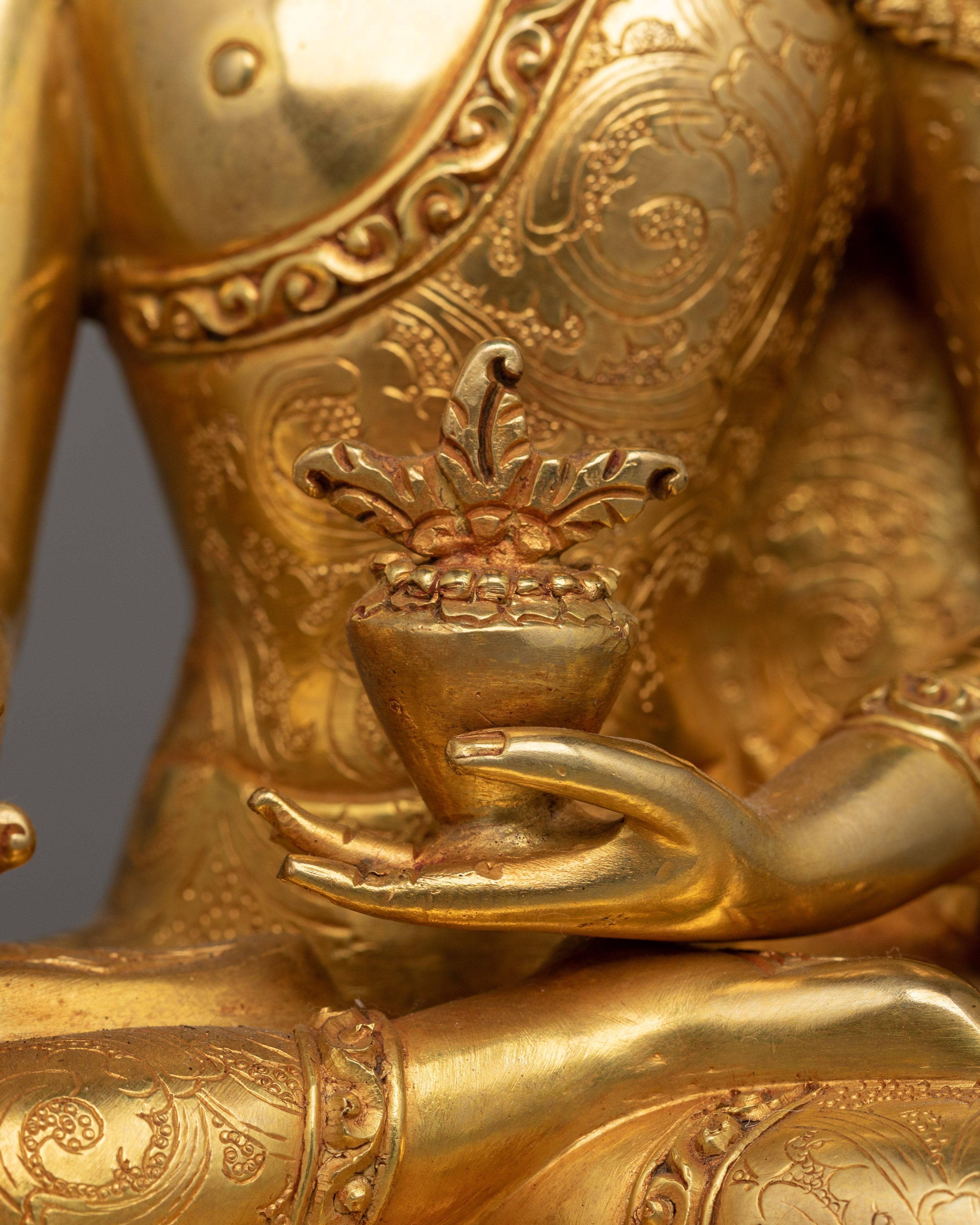 Handcrafted Medicine Buddha Deity Figurine | Healer for Spiritual Wellness