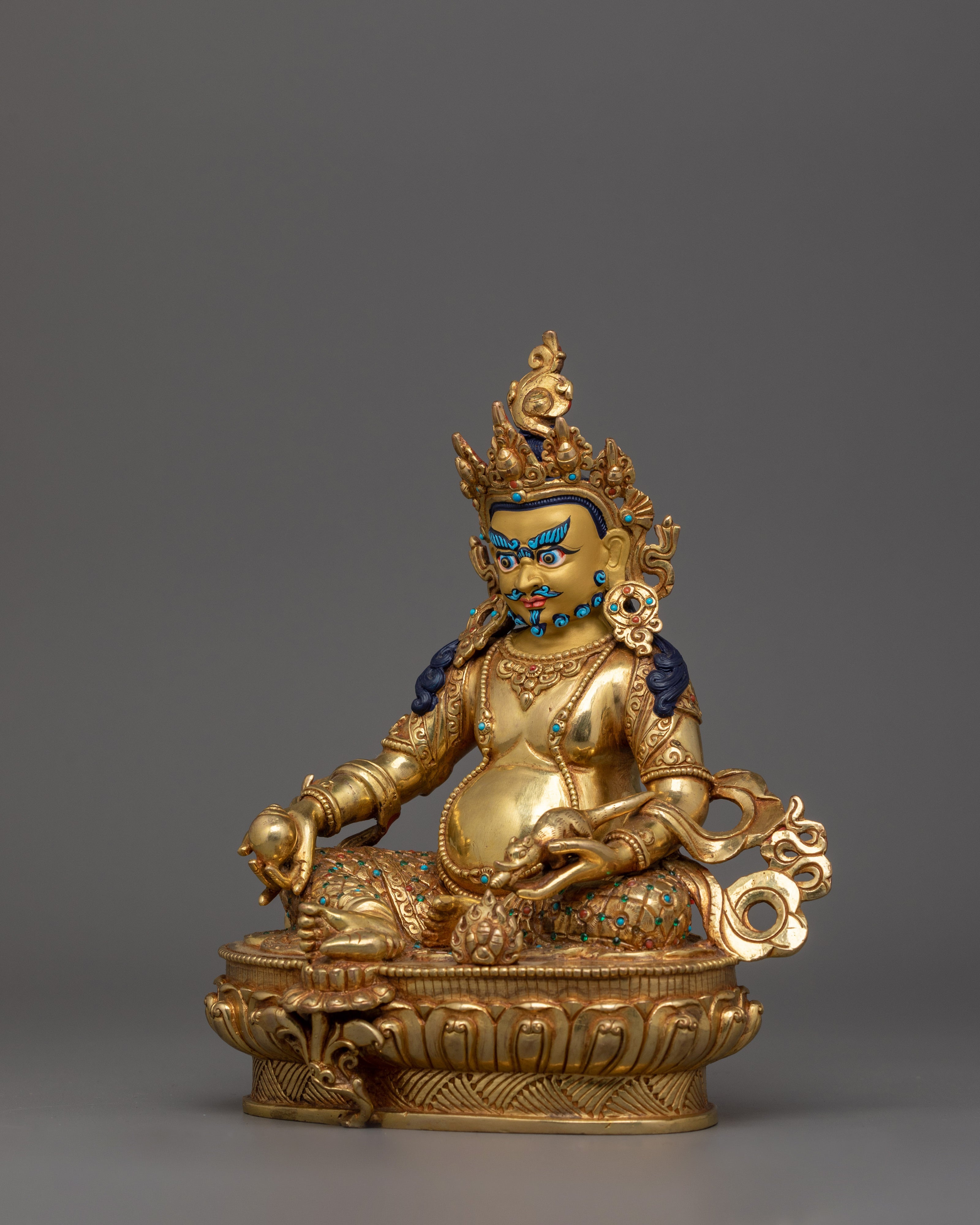 Tibetan Wealth God Dzambhala Statue | Spiritual Wealth and Prosperity Deity