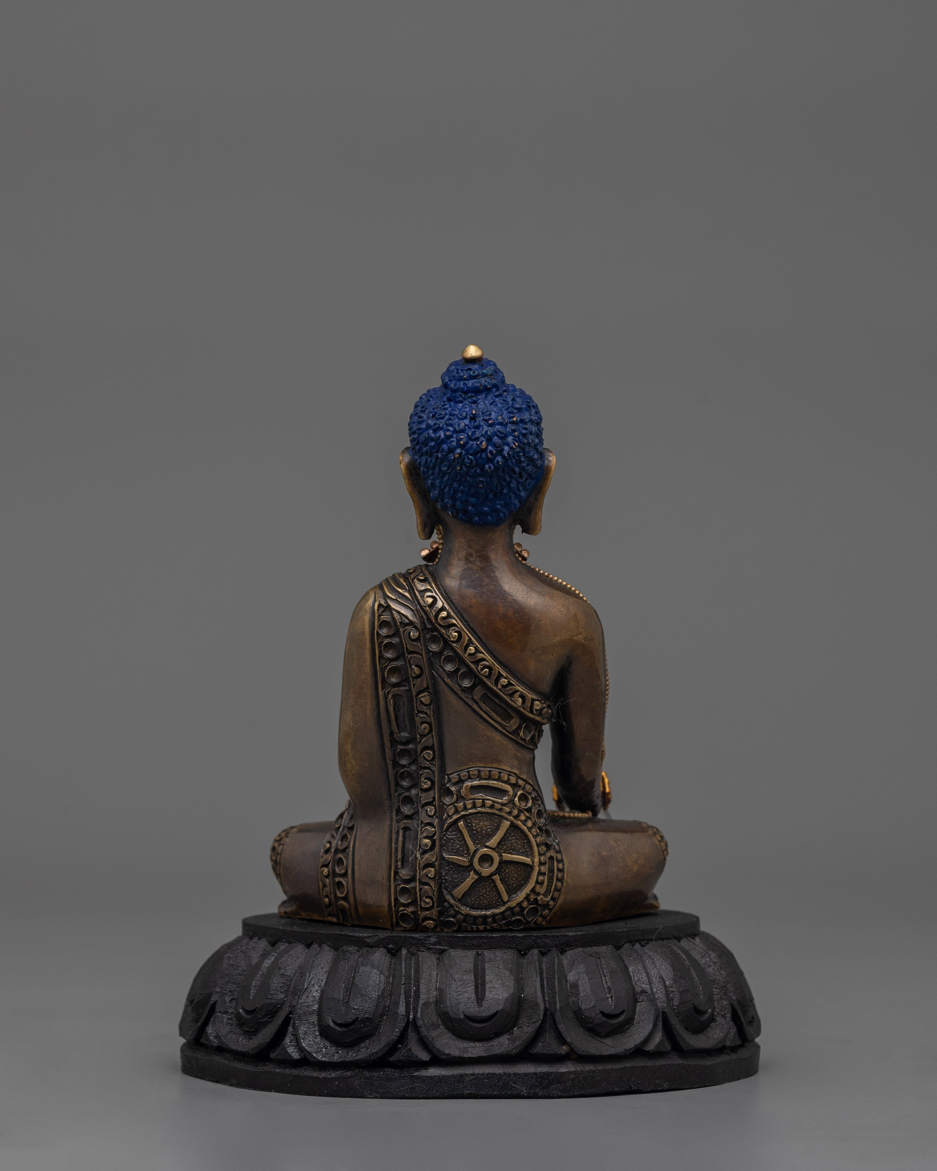 Handmade Tibetan Buddha Shakyamuni Sculpture | Dharma Teacher