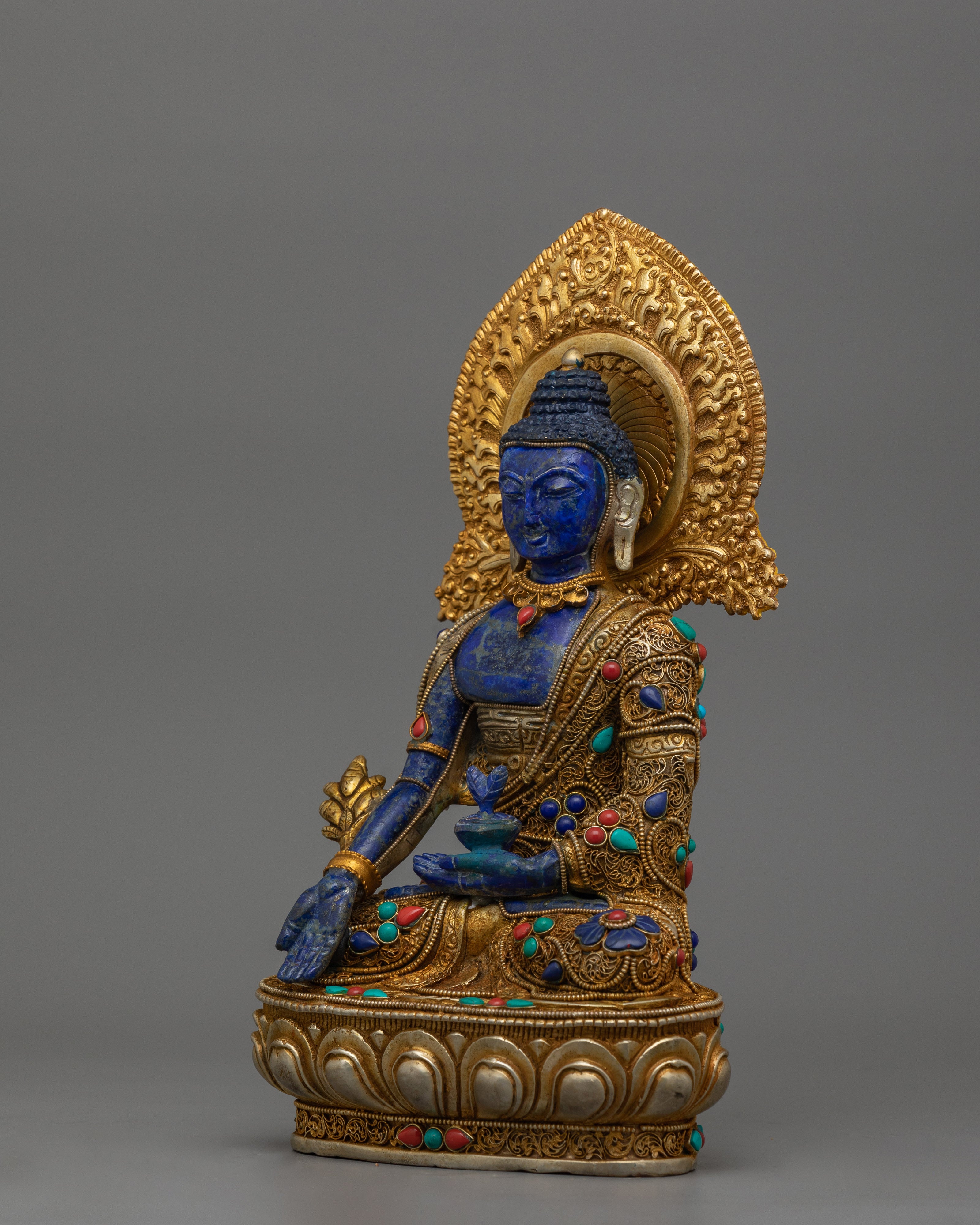 Healing Buddha Bhaisajyaguru Sculpture | Medicine Buddha Statue