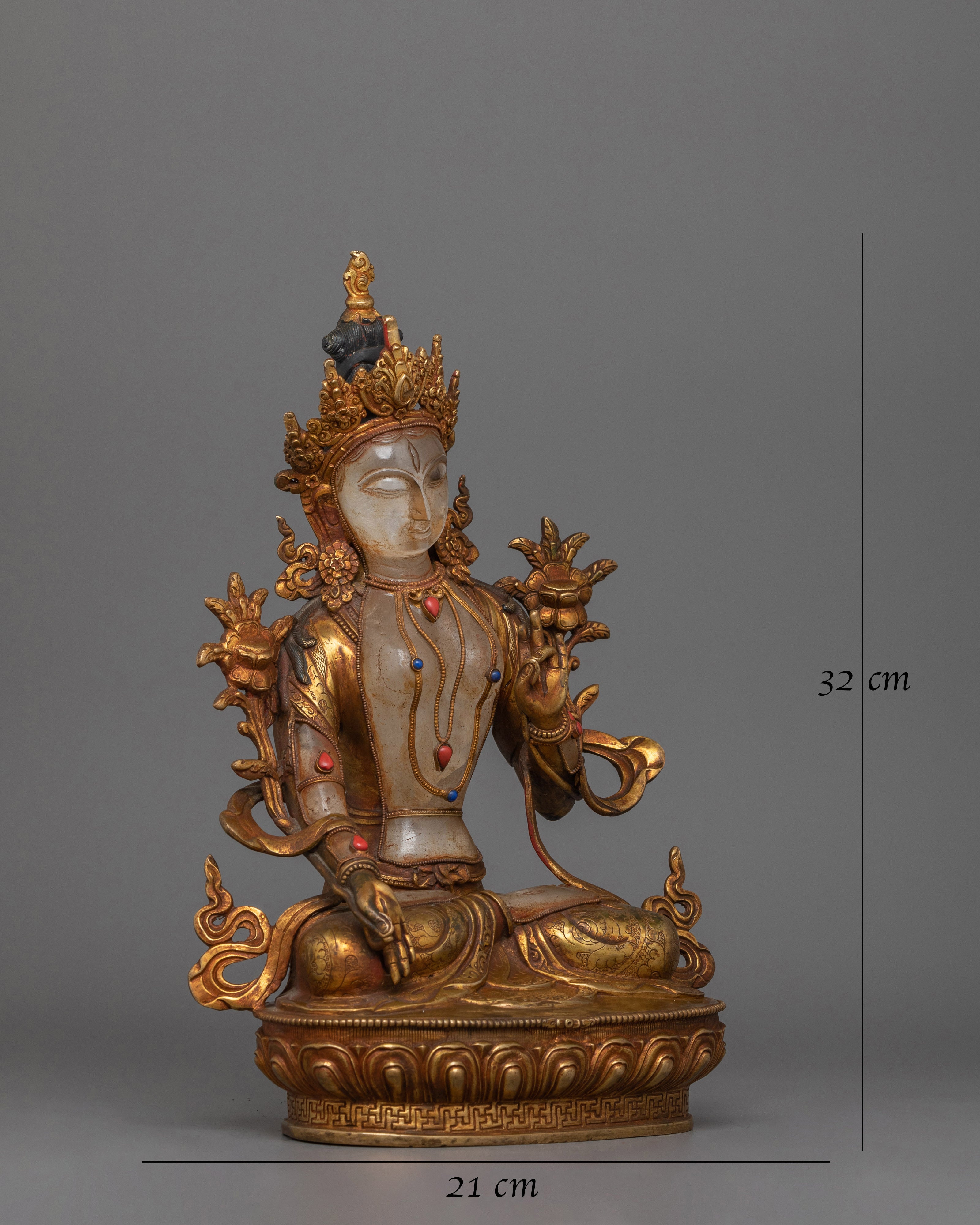 Buddhist Sculpture of White Tara