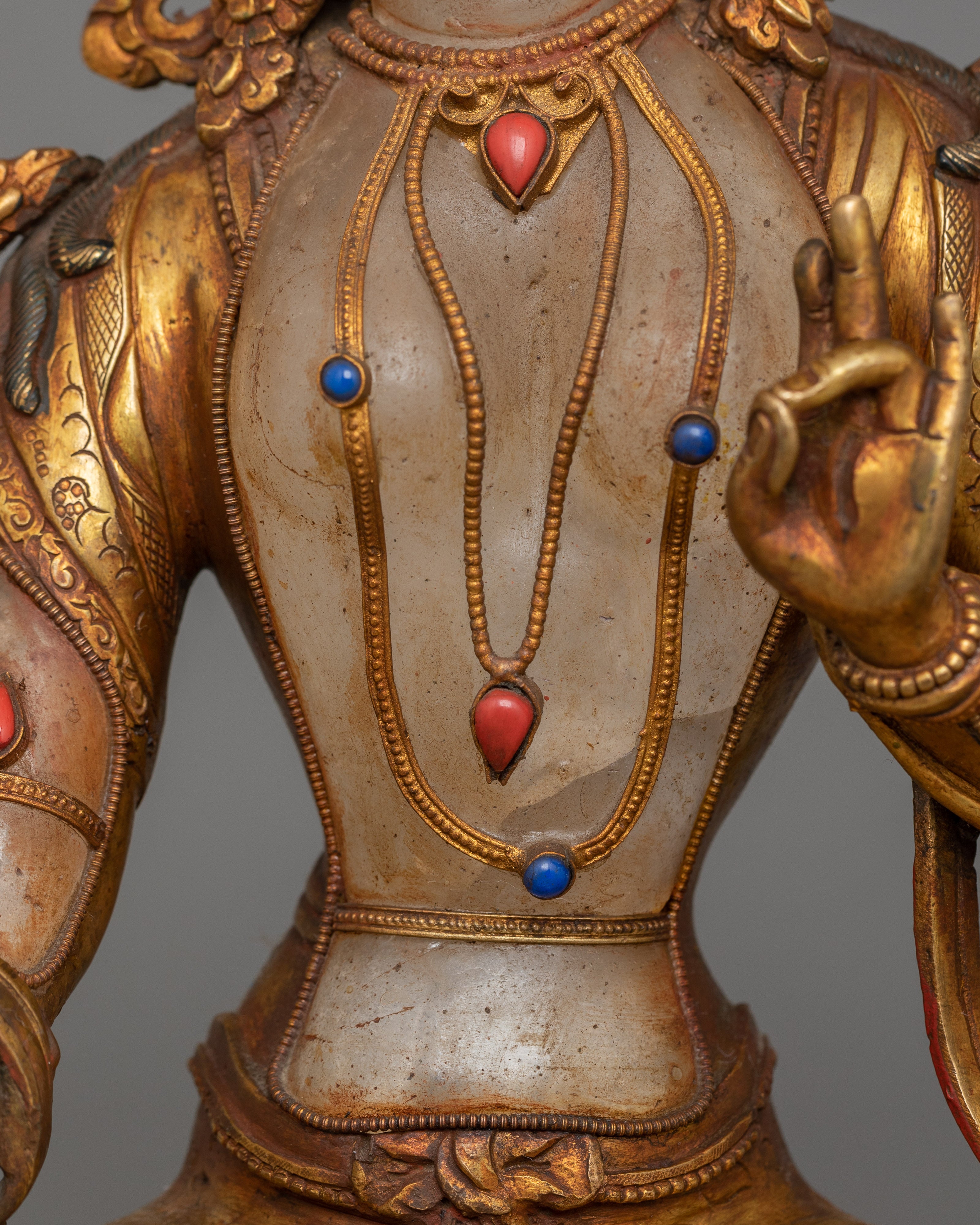 Buddhist Sculpture of White Tara | Symbol of Compassion and Enlightenment