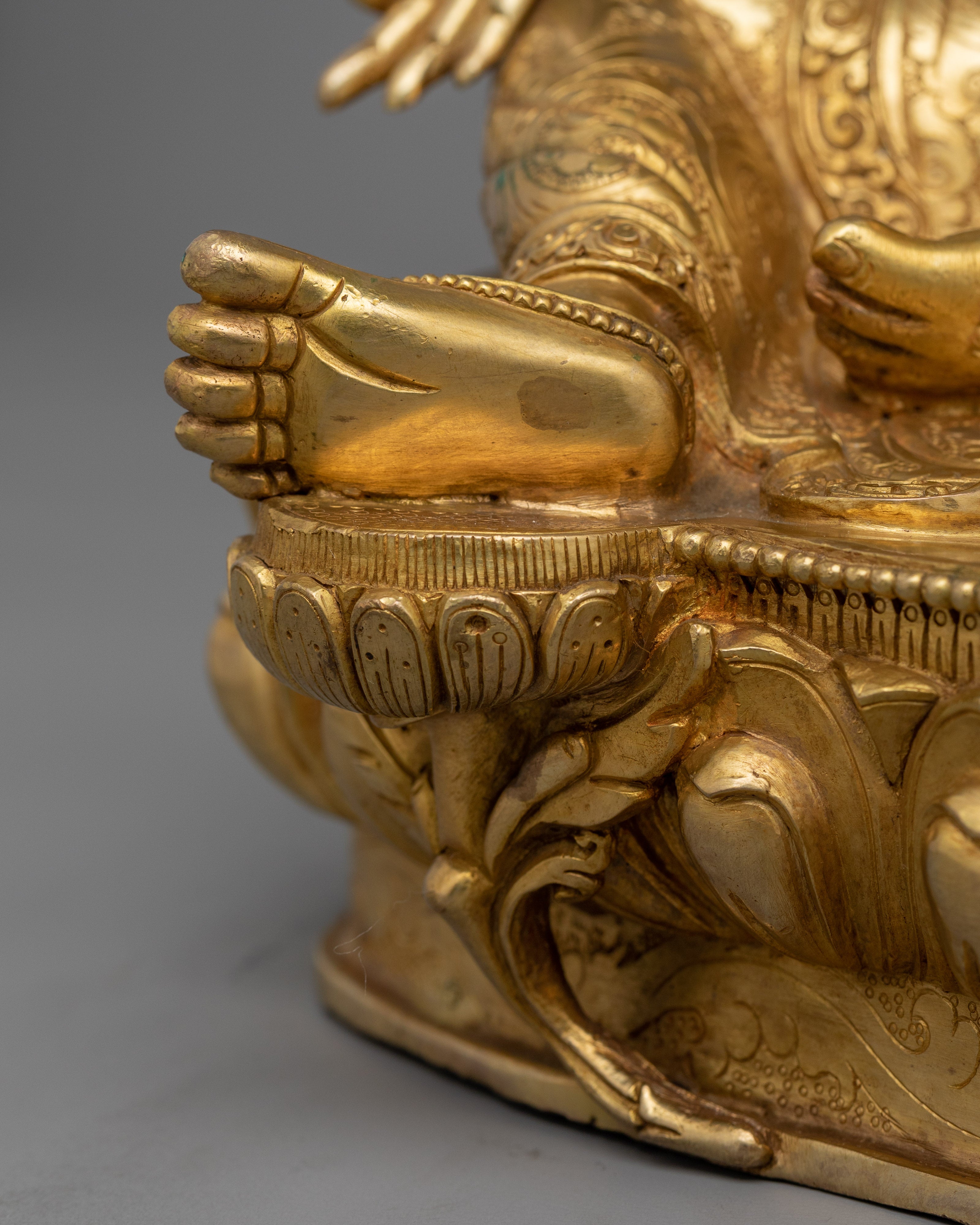 Green Tara Protector Deity Statue | Divine Feminine Artwork