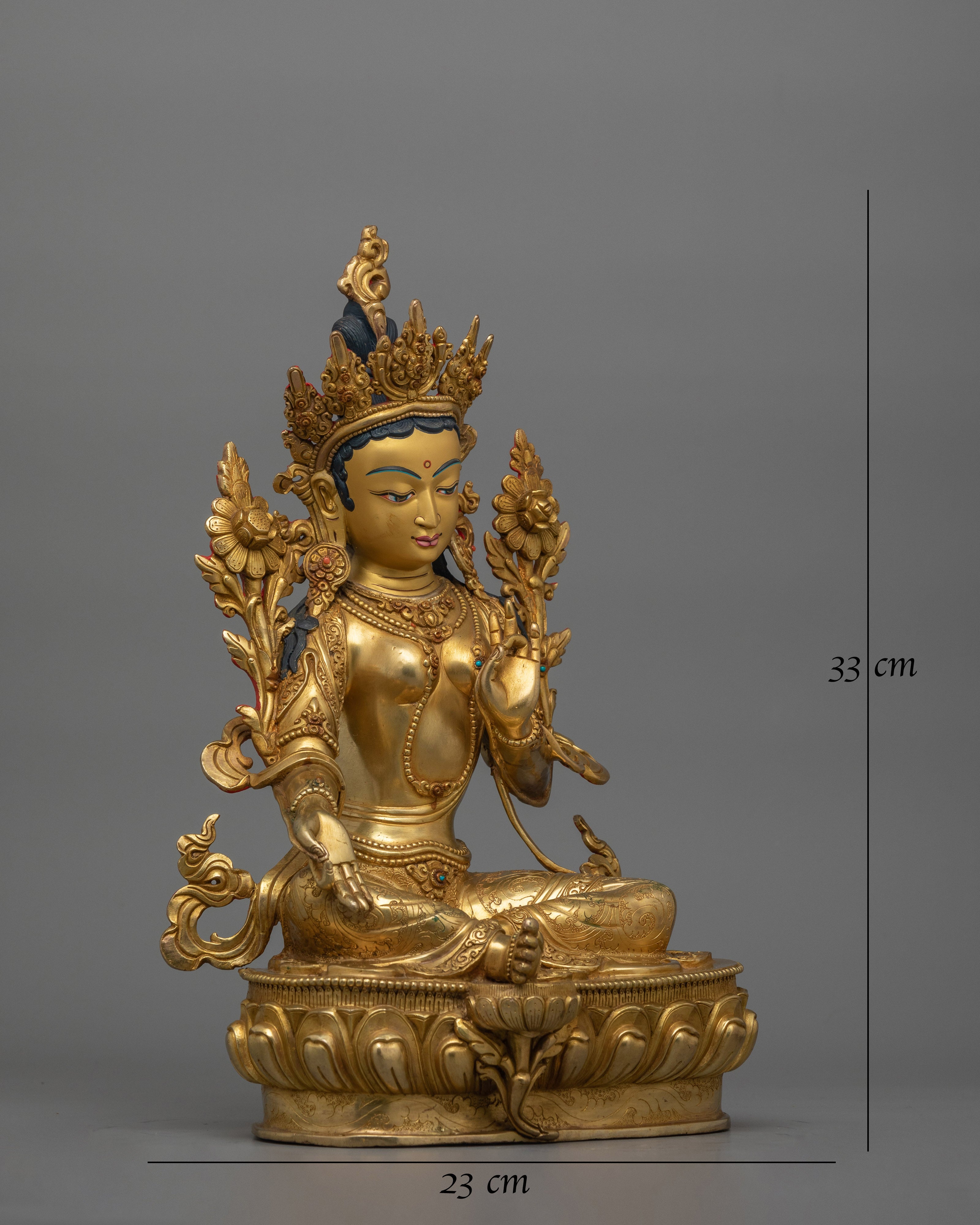 Green Tara Protector Deity Statue
