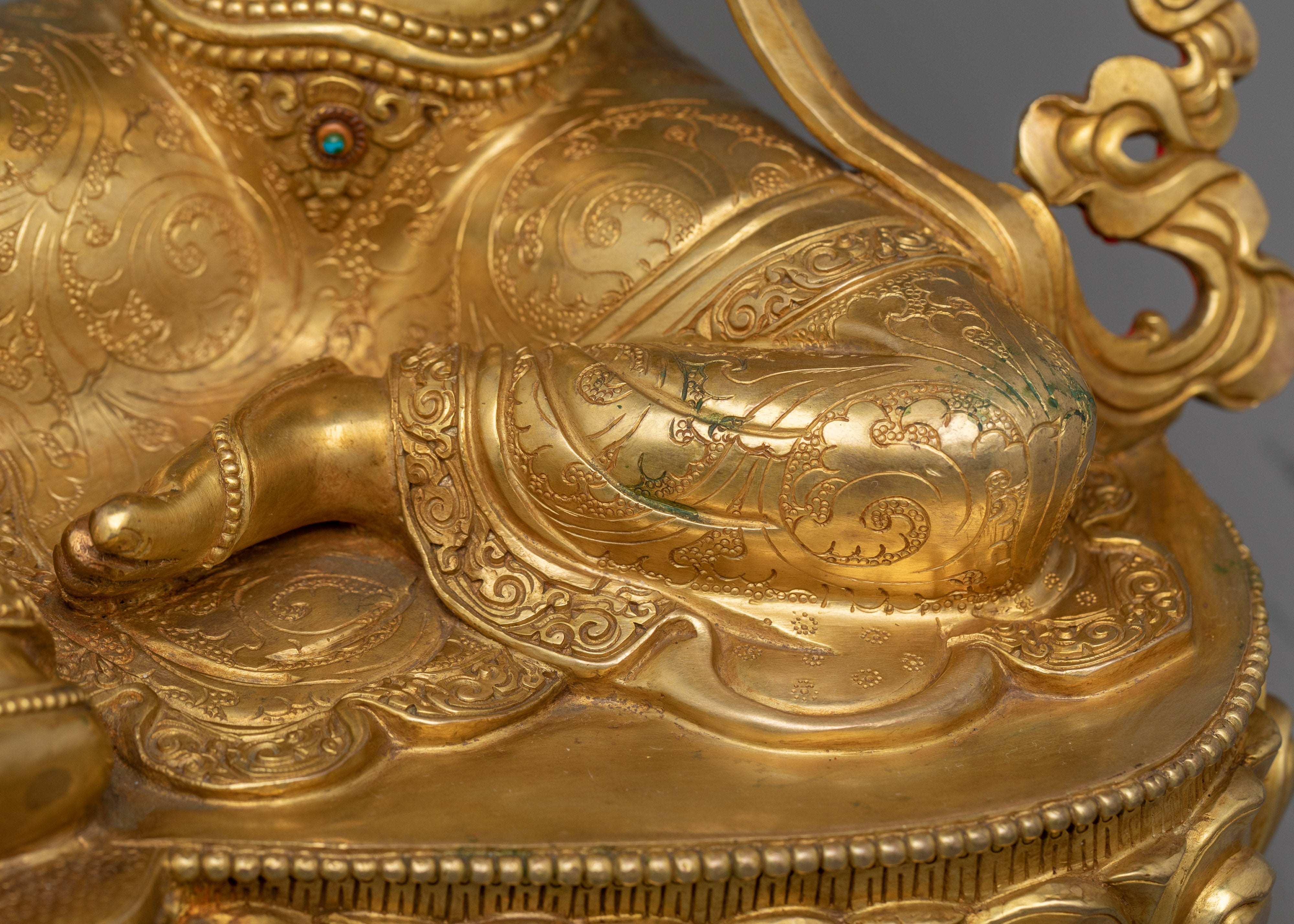 Green Tara Protector Deity Statue | Divine Feminine Artwork