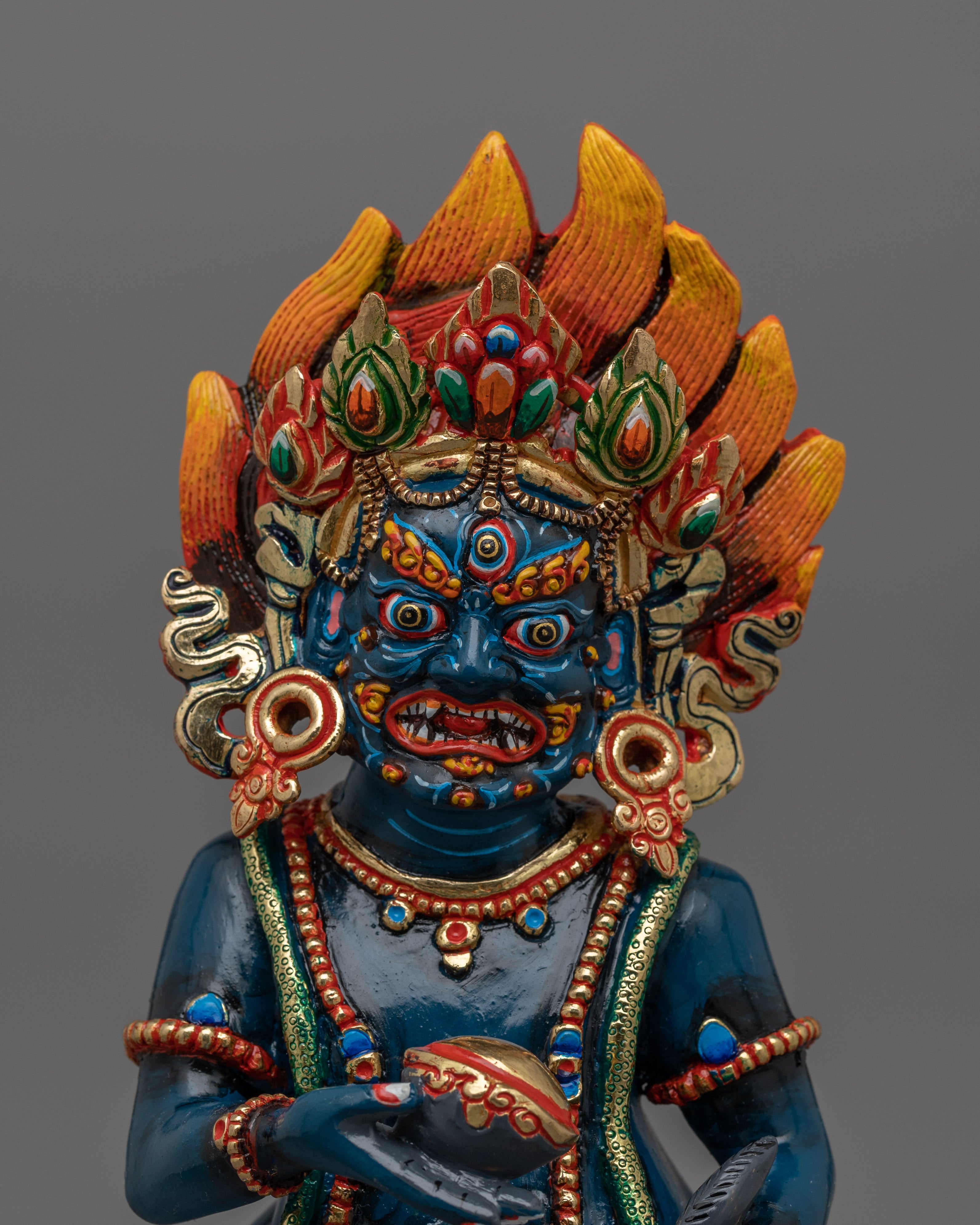 Wealth Deity Black Dzambhala Statue | A Symbol of Prosperity