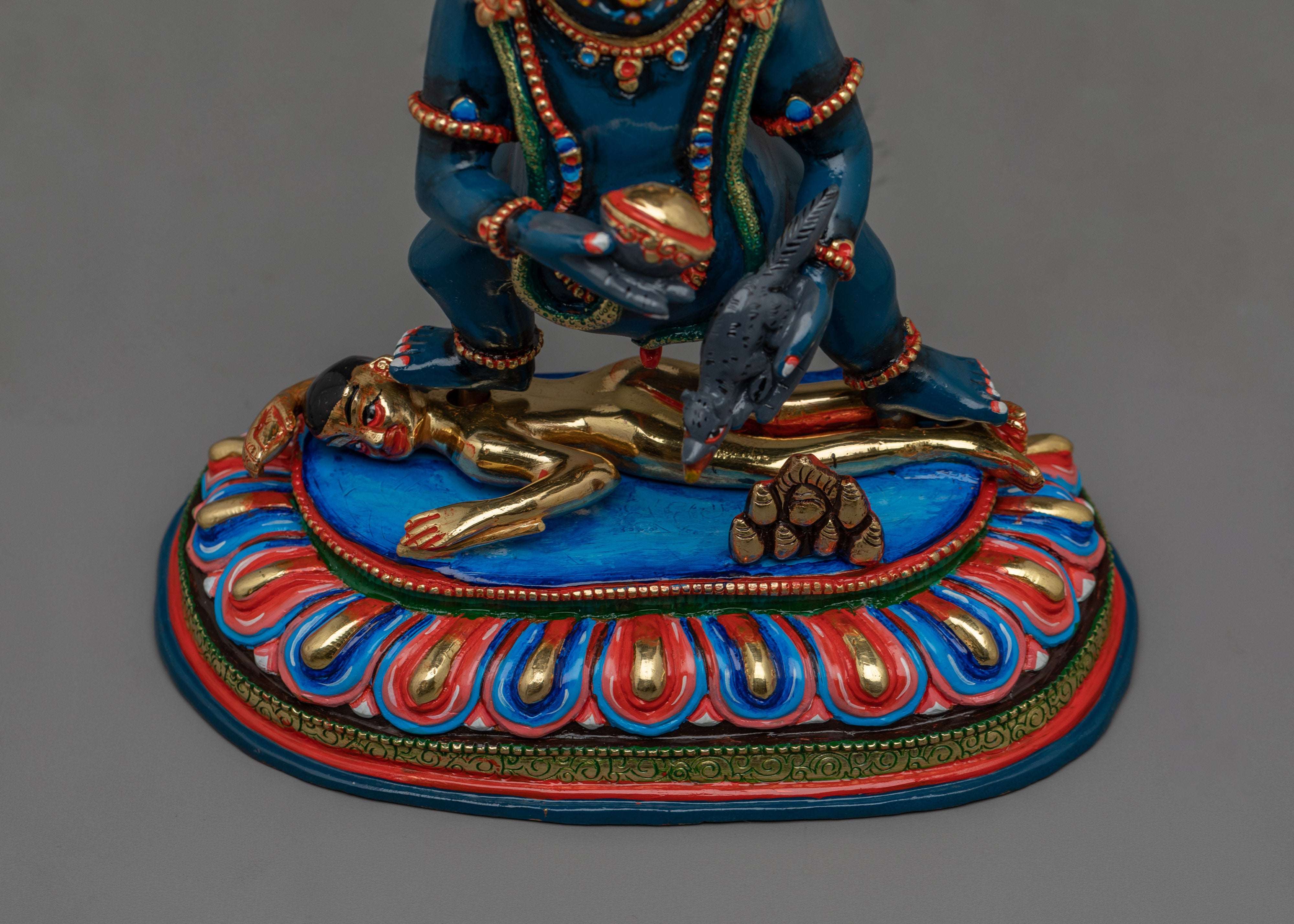 Wealth Deity Black Dzambhala Statue | A Symbol of Prosperity