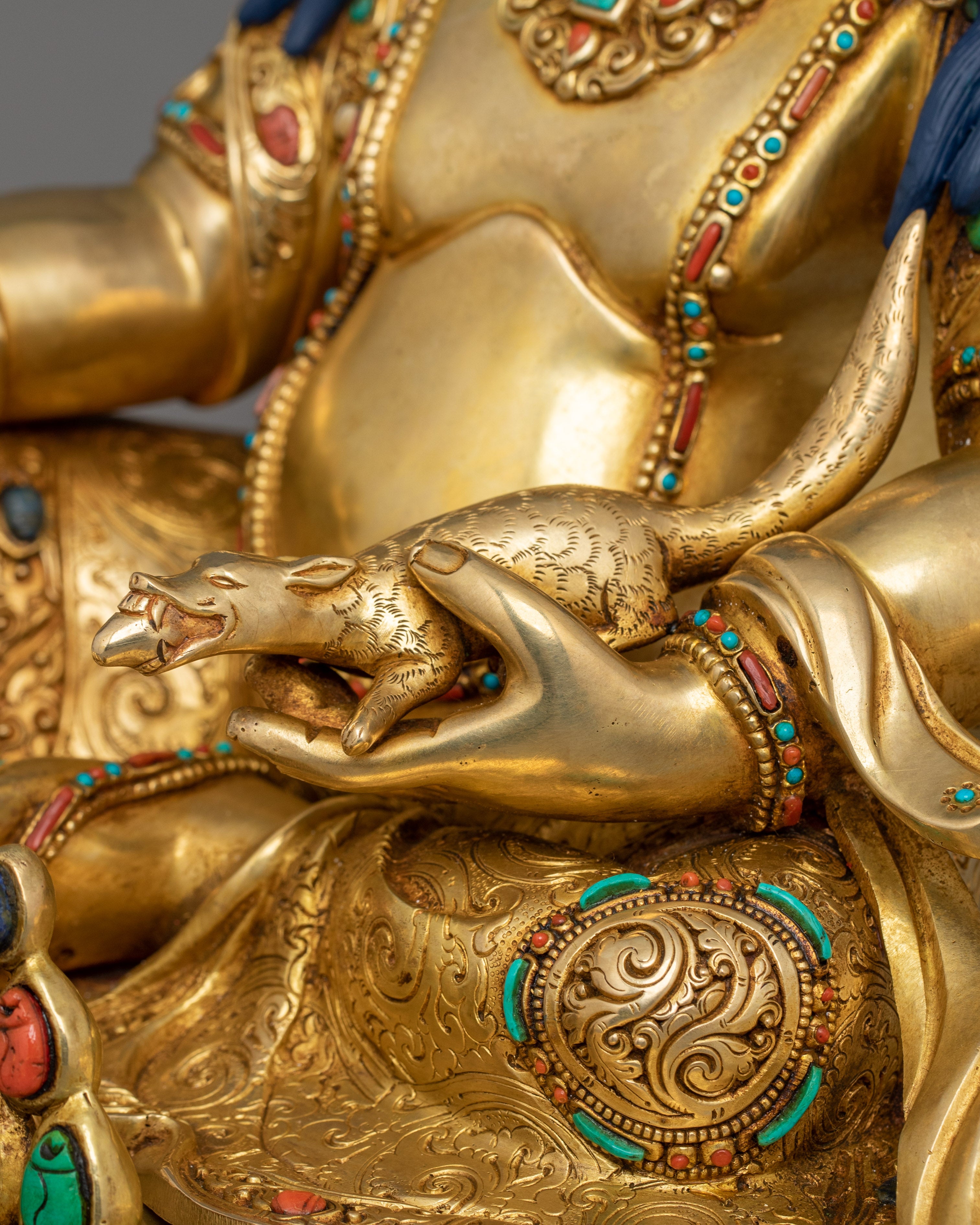 Spiritual Wealth God Dzambhala Statue | Symbol of Tantric Mastery