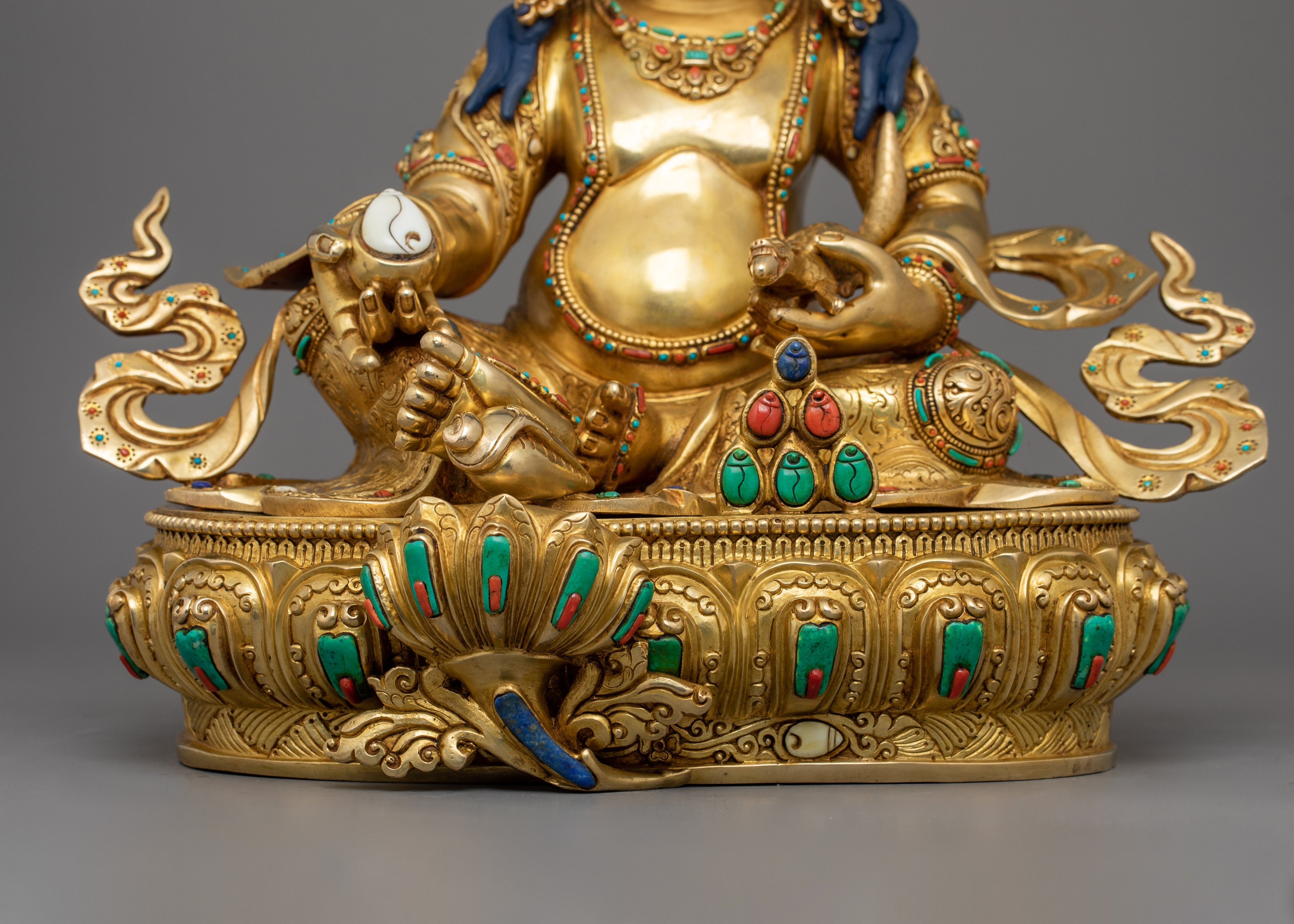 Spiritual Wealth God Dzambhala Statue | Symbol of Tantric Mastery