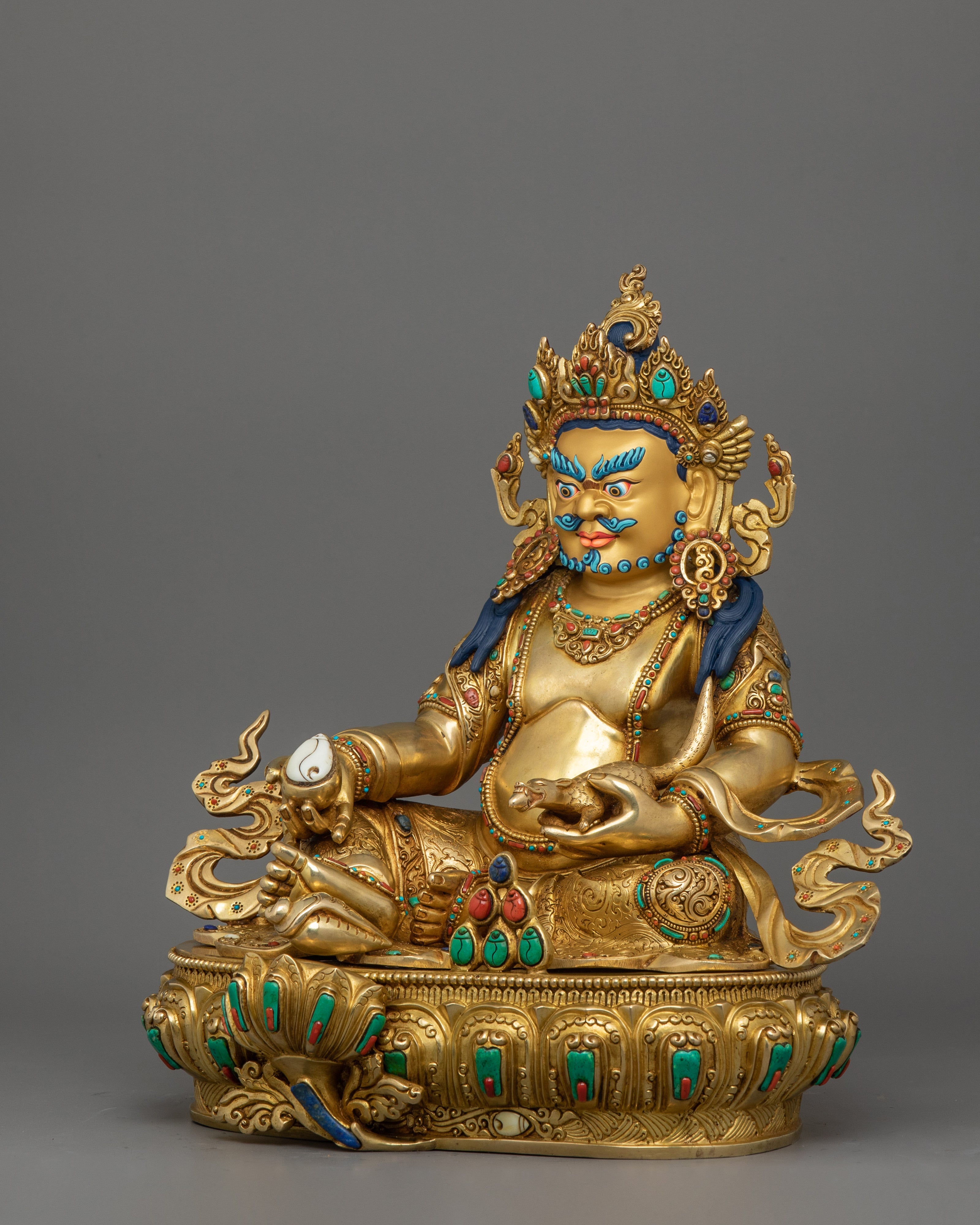 Spiritual Wealth God Dzambhala Statue | Symbol of Tantric Mastery
