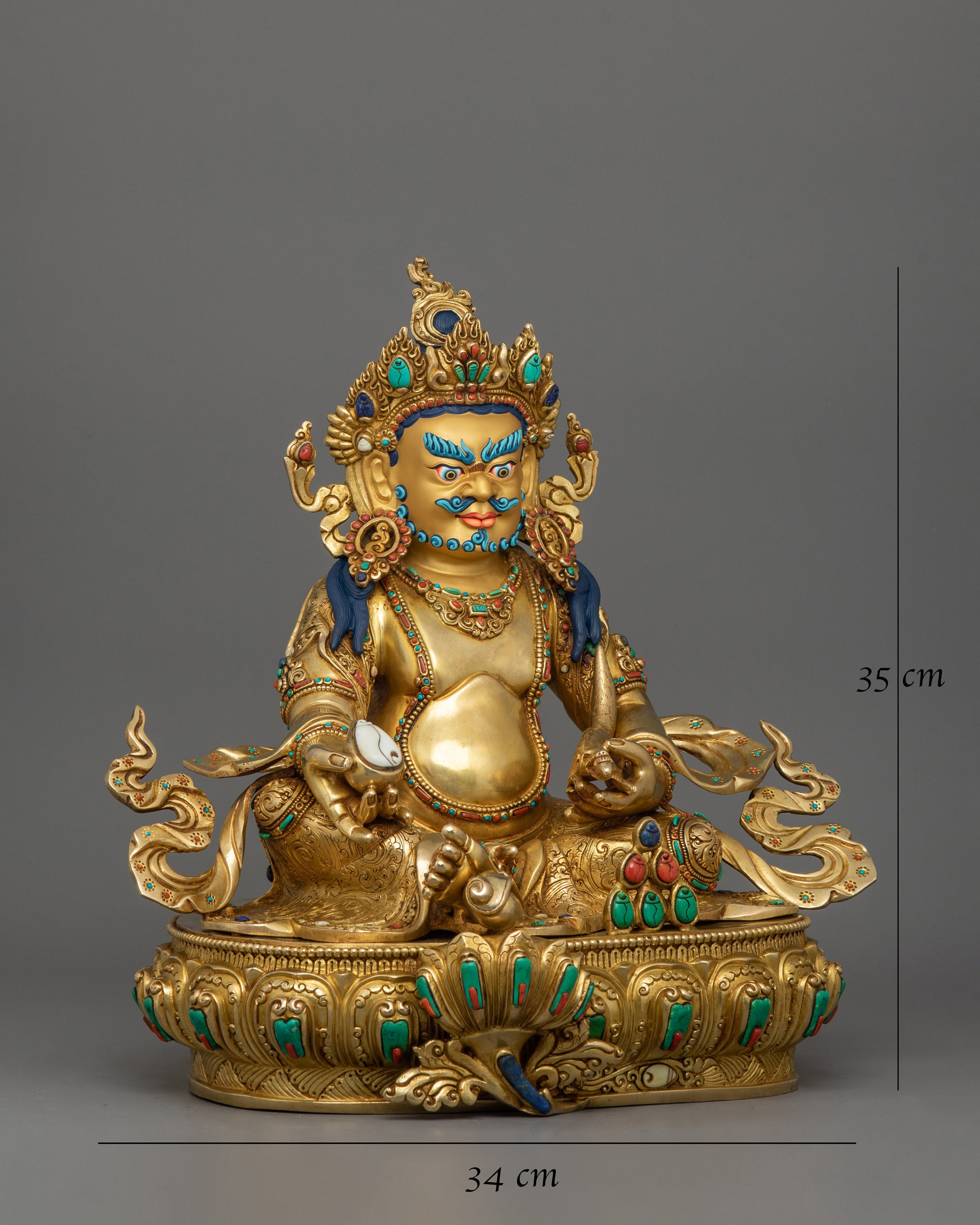 Spiritual Wealth God Dzambhala Statue