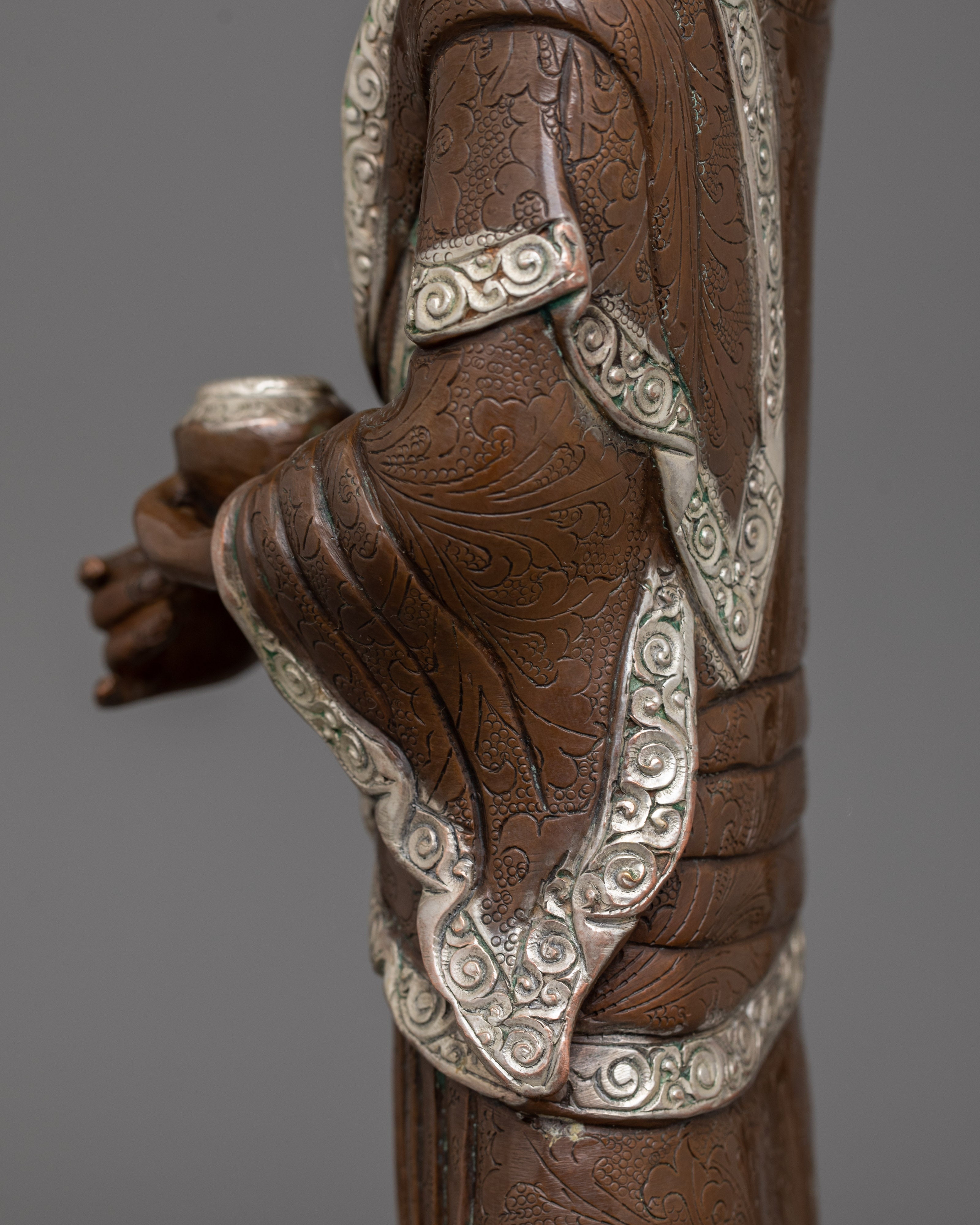 Handmade Statue of Shakyamuni Buddha with Two Disciples | The Buddha of Wisdom