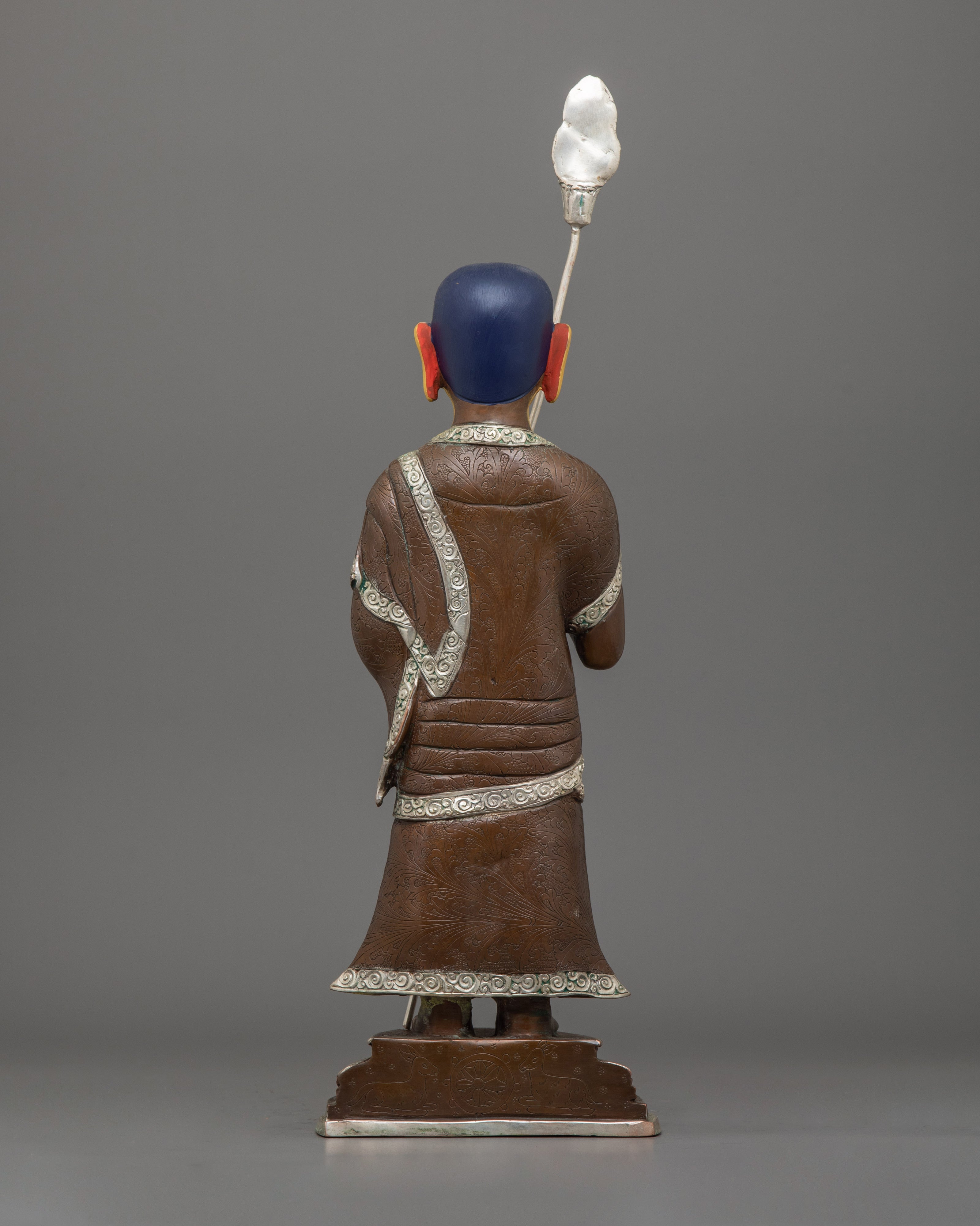 Handmade Statue of Shakyamuni Buddha with Two Disciples | The Buddha of Wisdom