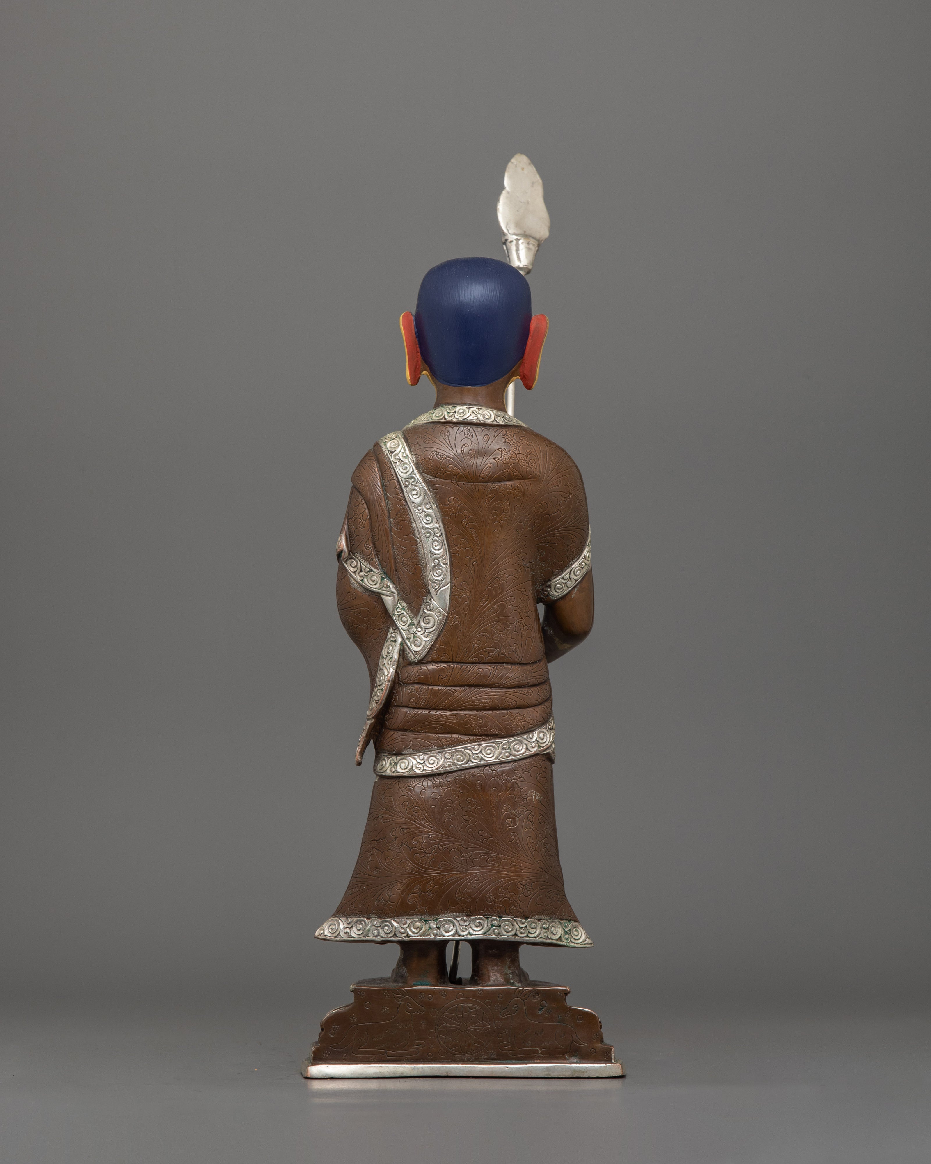 Handmade Statue of Shakyamuni Buddha with Two Disciples | The Buddha of Wisdom